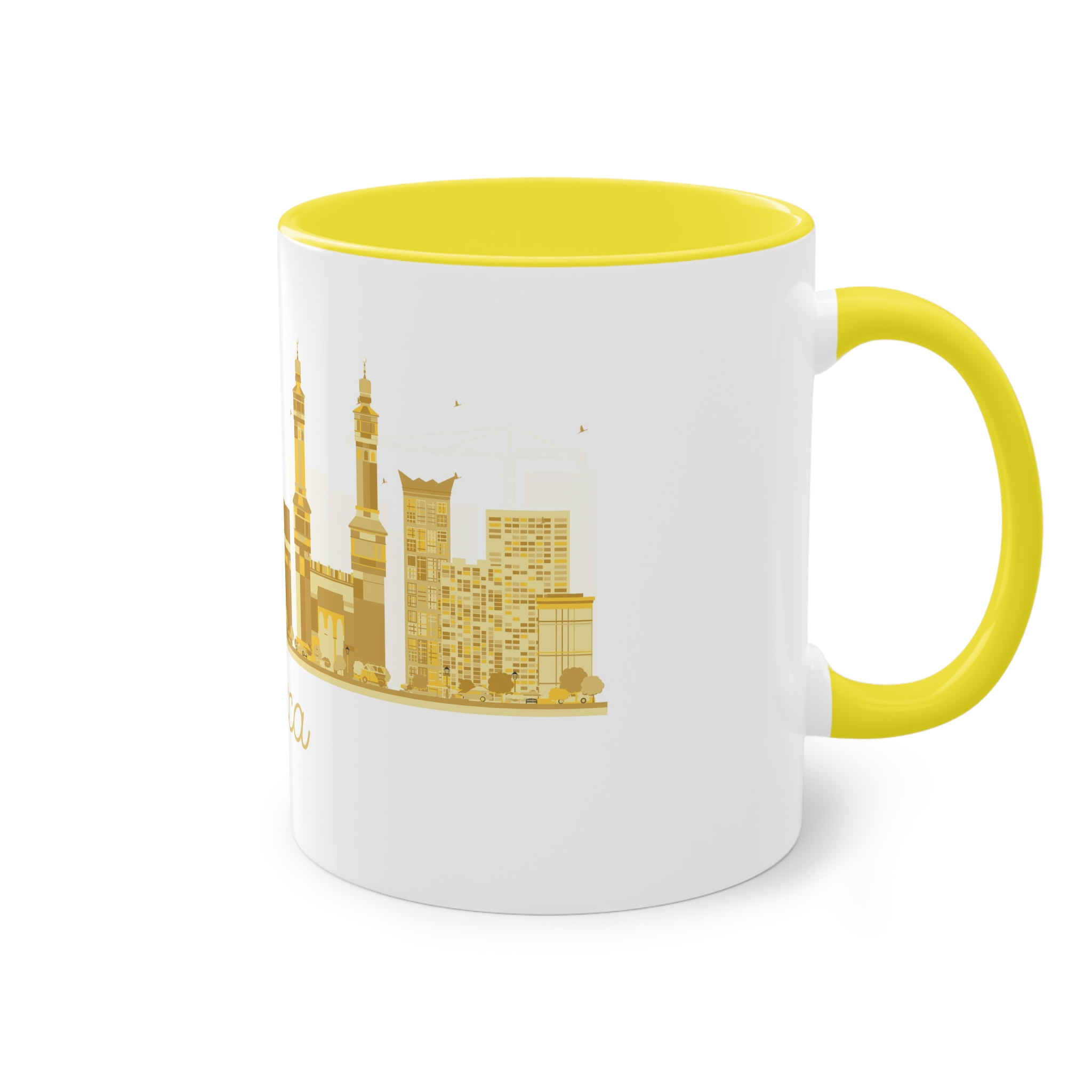 Mecca Golden Silhouette 1 Two Tone Coffee Mug 11oz - Image 24