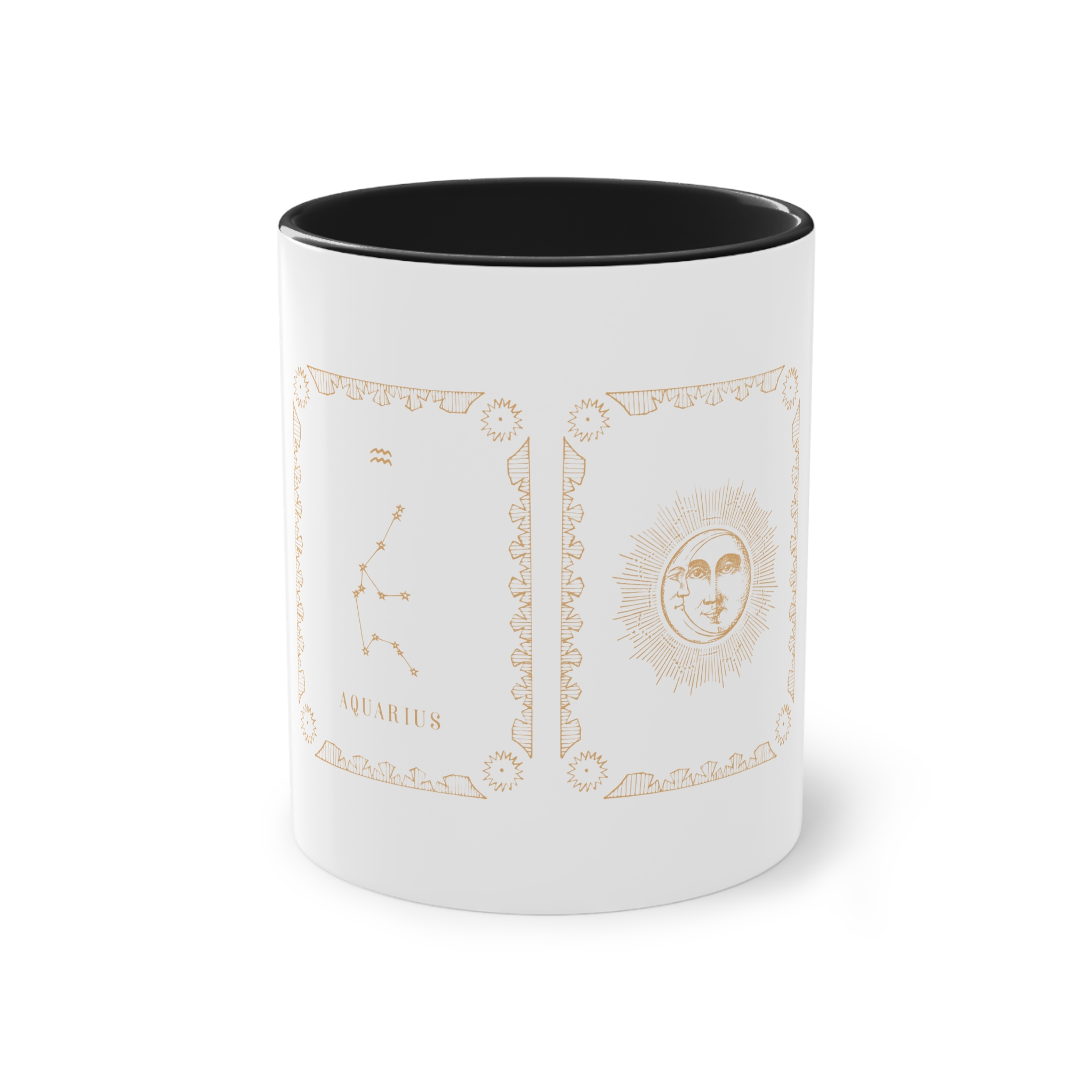 Aquarius Zodiac Two Tone Coffee Mug 11oz - Image 9