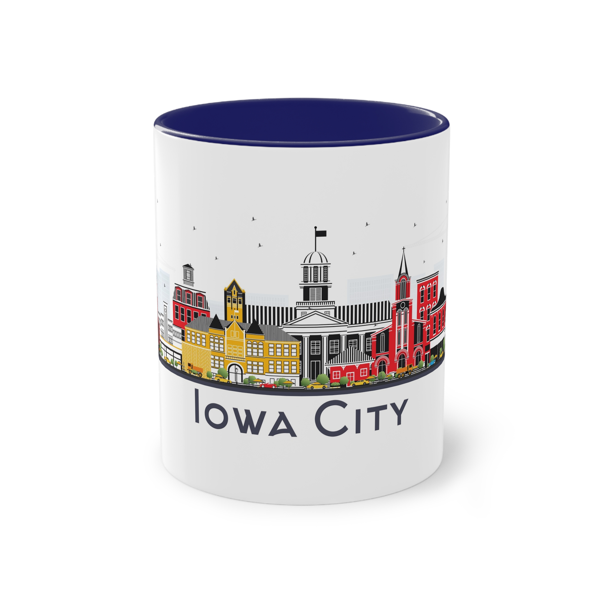 Iowa City Isolated Two Tone Coffee Mug 11oz - Image 41