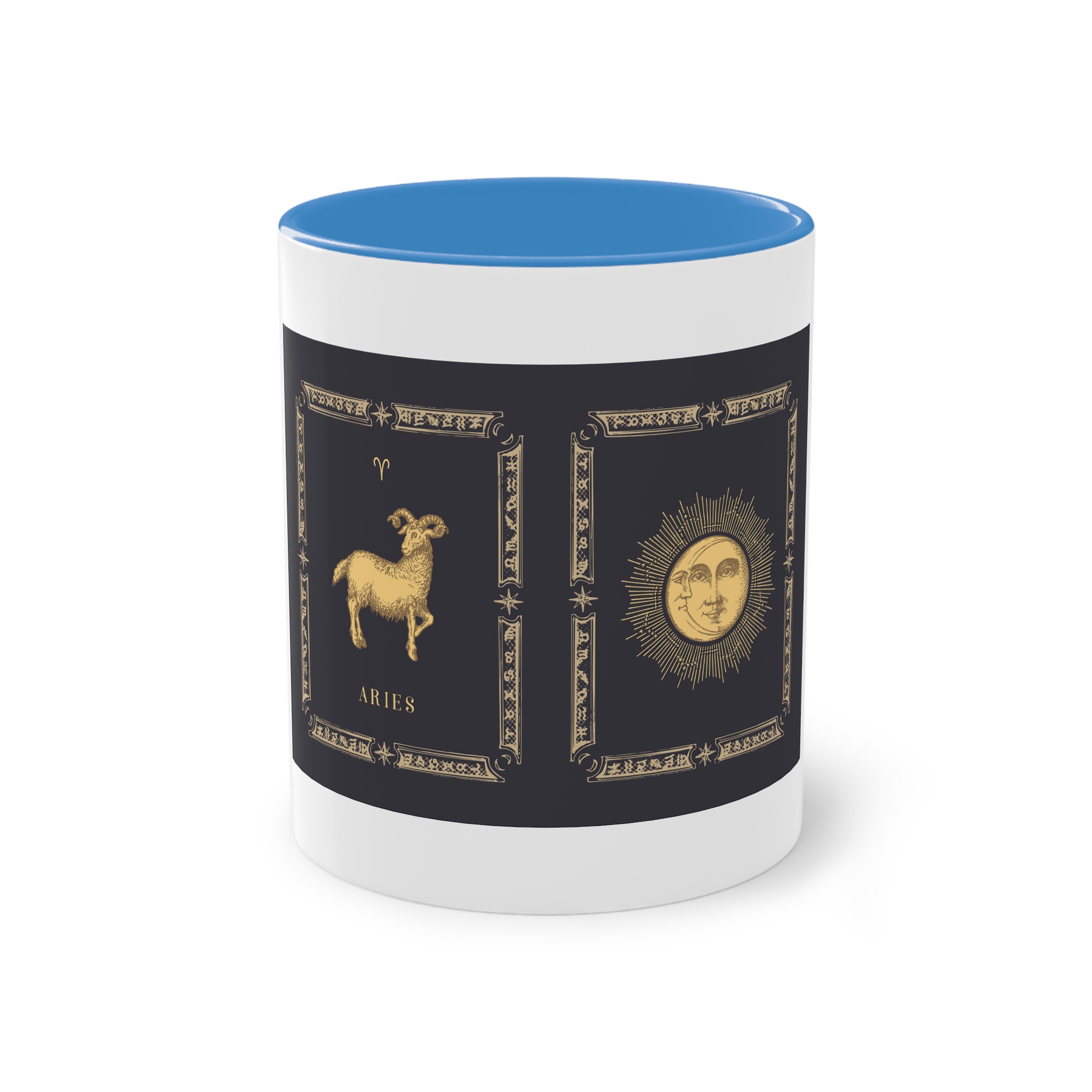 Aries Zodiac 3 Two Tone Coffee Mug 11oz - Image 33