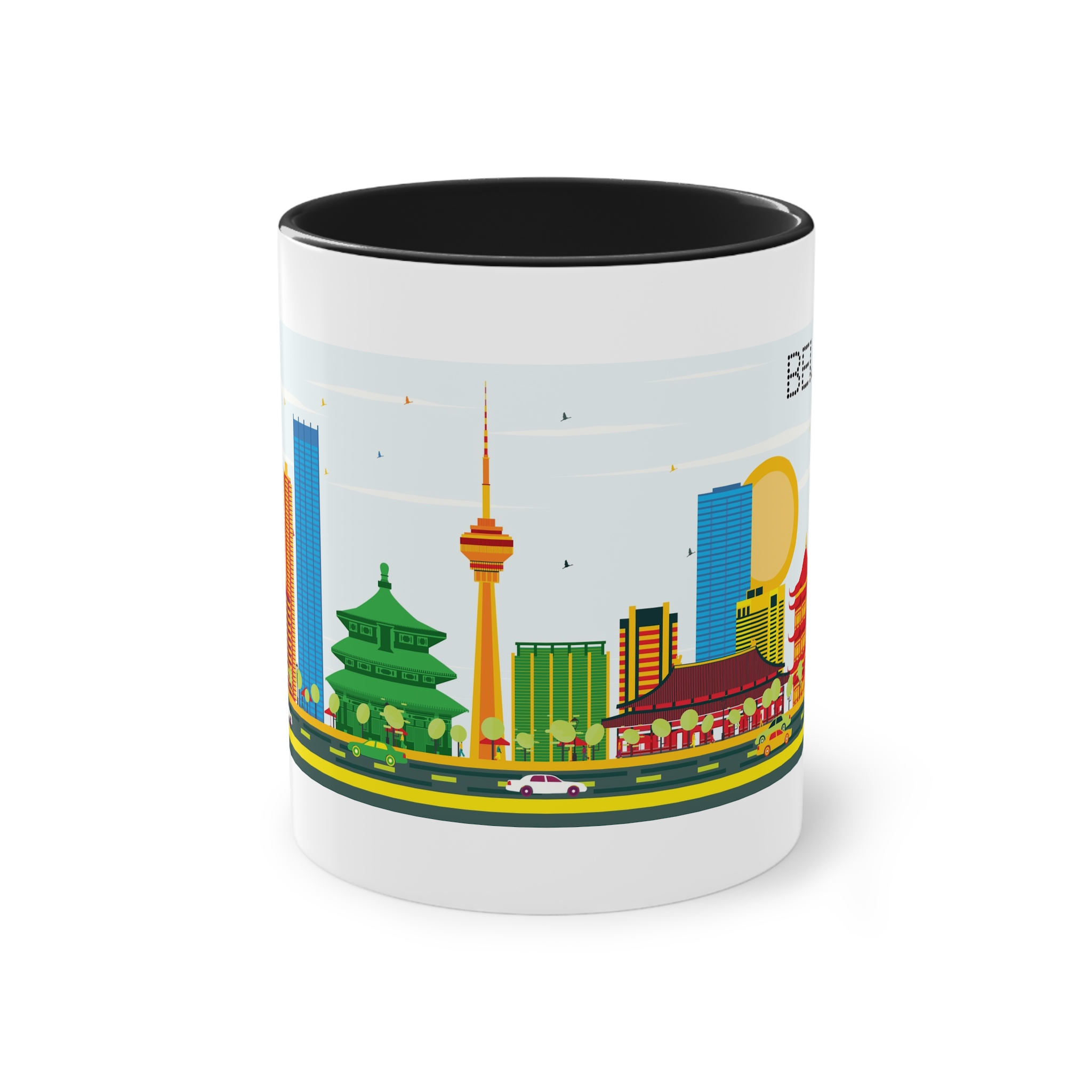 Beijing Color Two Tone Coffee Mug 11oz - Image 9