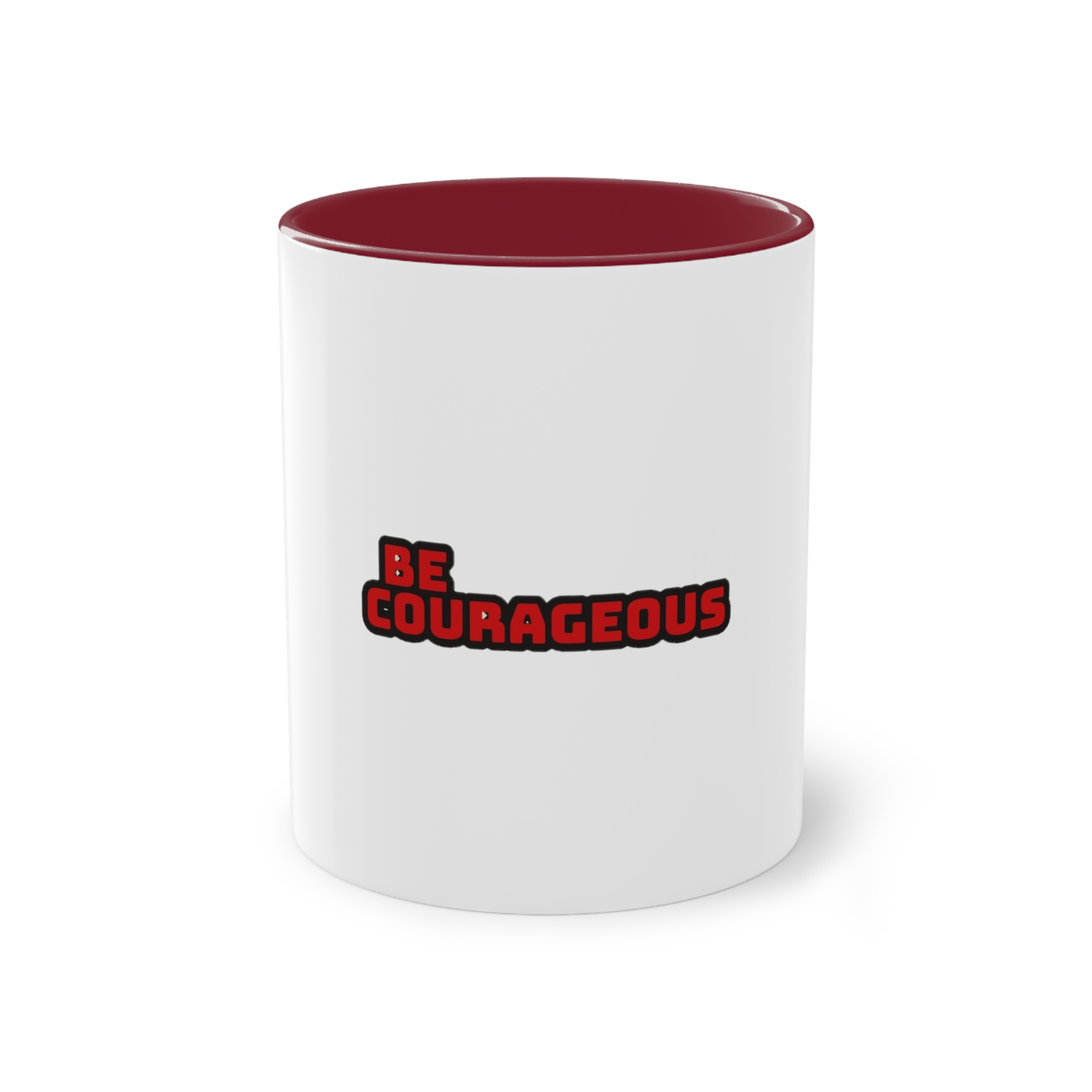 Be Courageous Two Tone Coffee Mug 11oz - Image 5