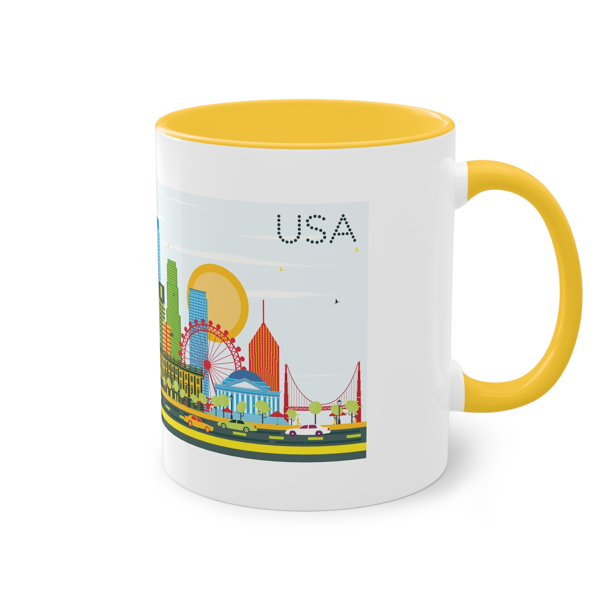 Usa Color Two Tone Coffee Mug 11oz - Image 20
