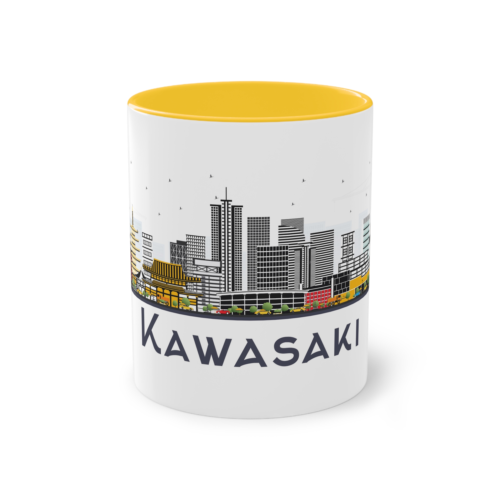 Kawasaki Isolated Two Tone Coffee Mug 11oz - Image 17