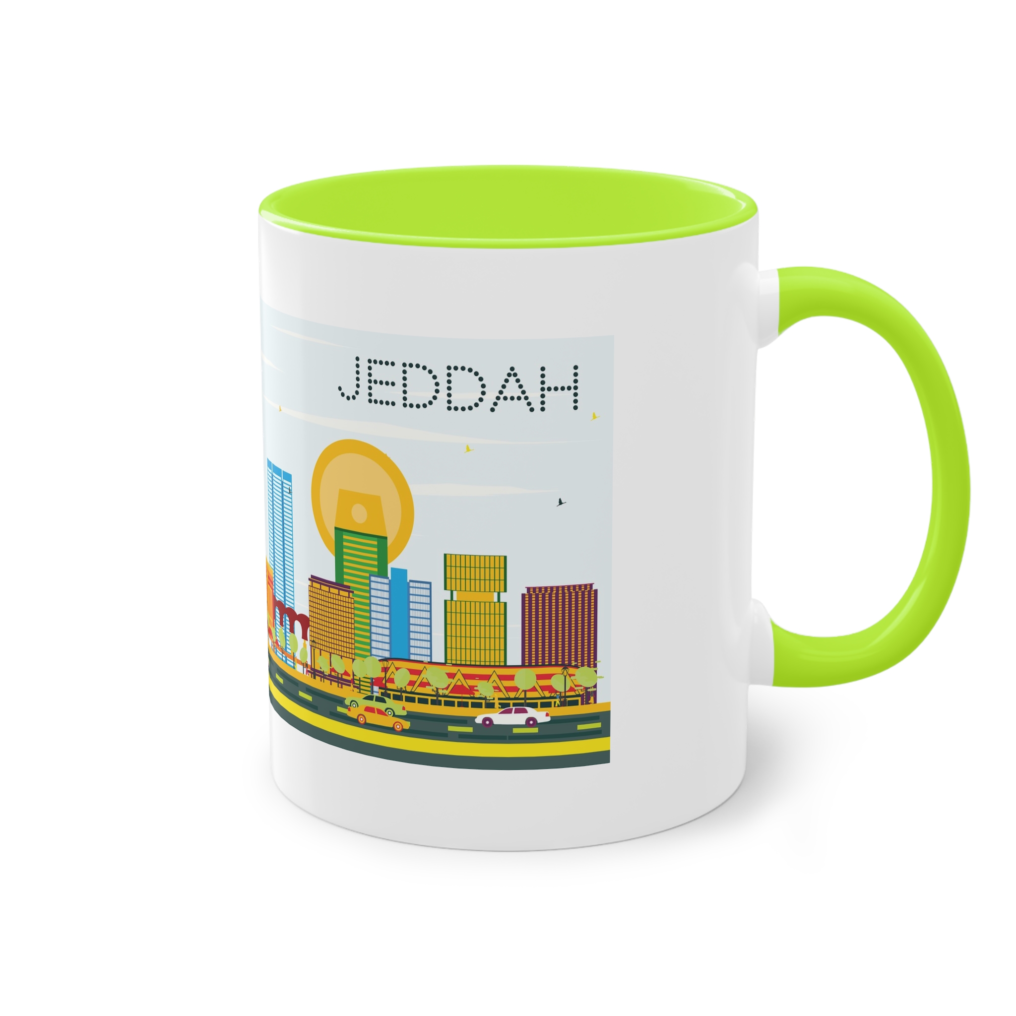 Jeddah Color Two Tone Coffee Mug 11oz - Image 28
