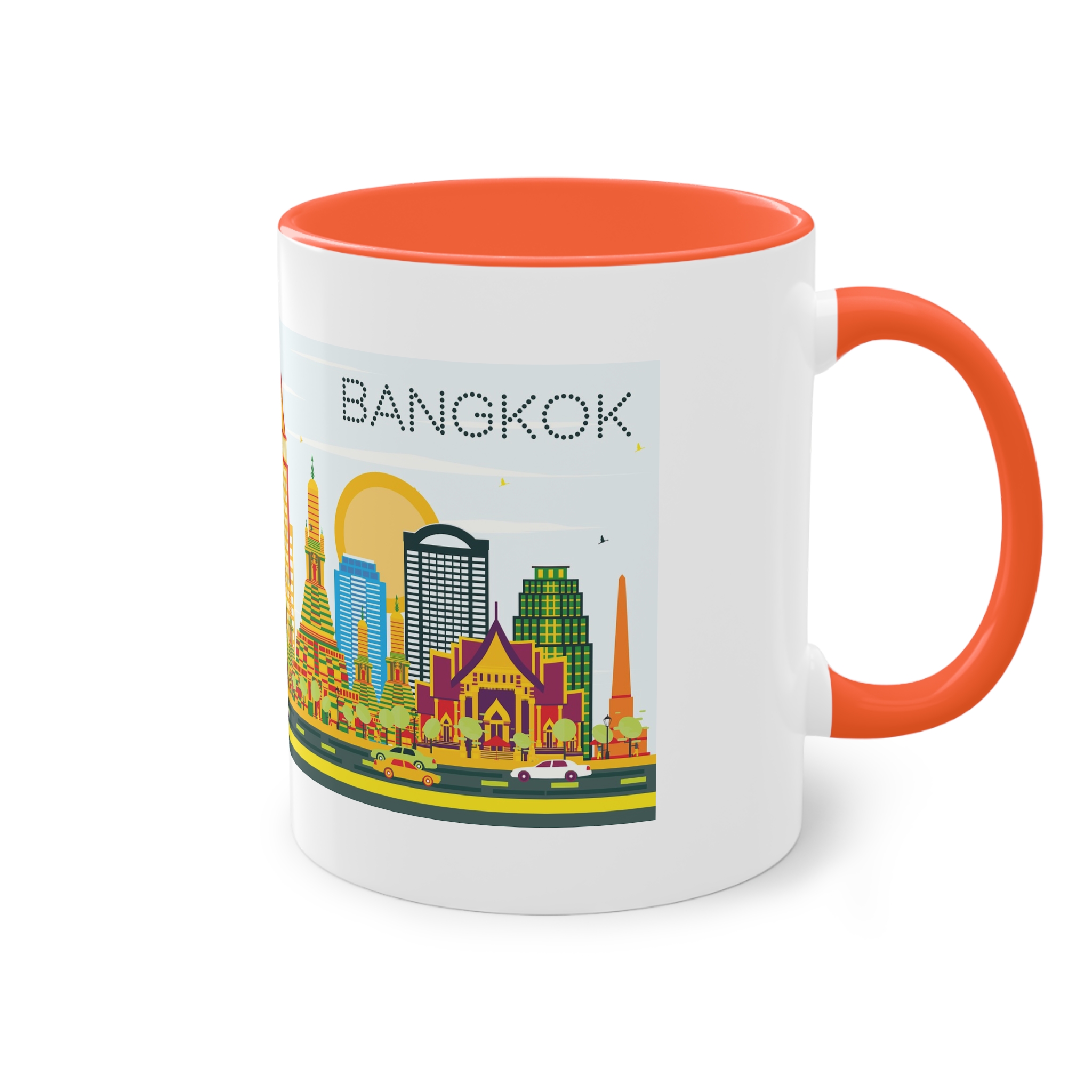 Bangkok Color Two Tone Coffee Mug 11oz - Image 16