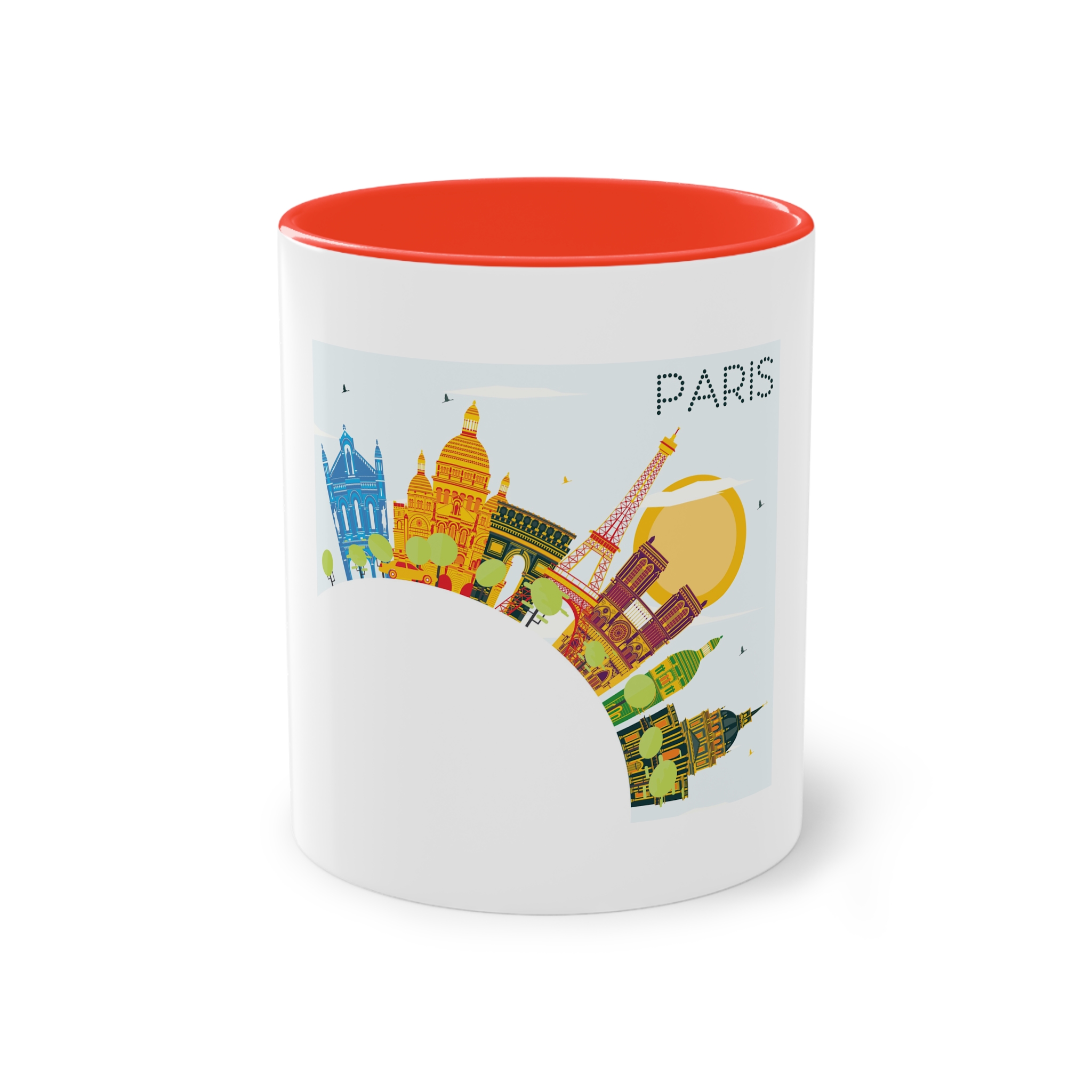 Paris Color Corner Cloud Two Tone Coffee Mug 11oz