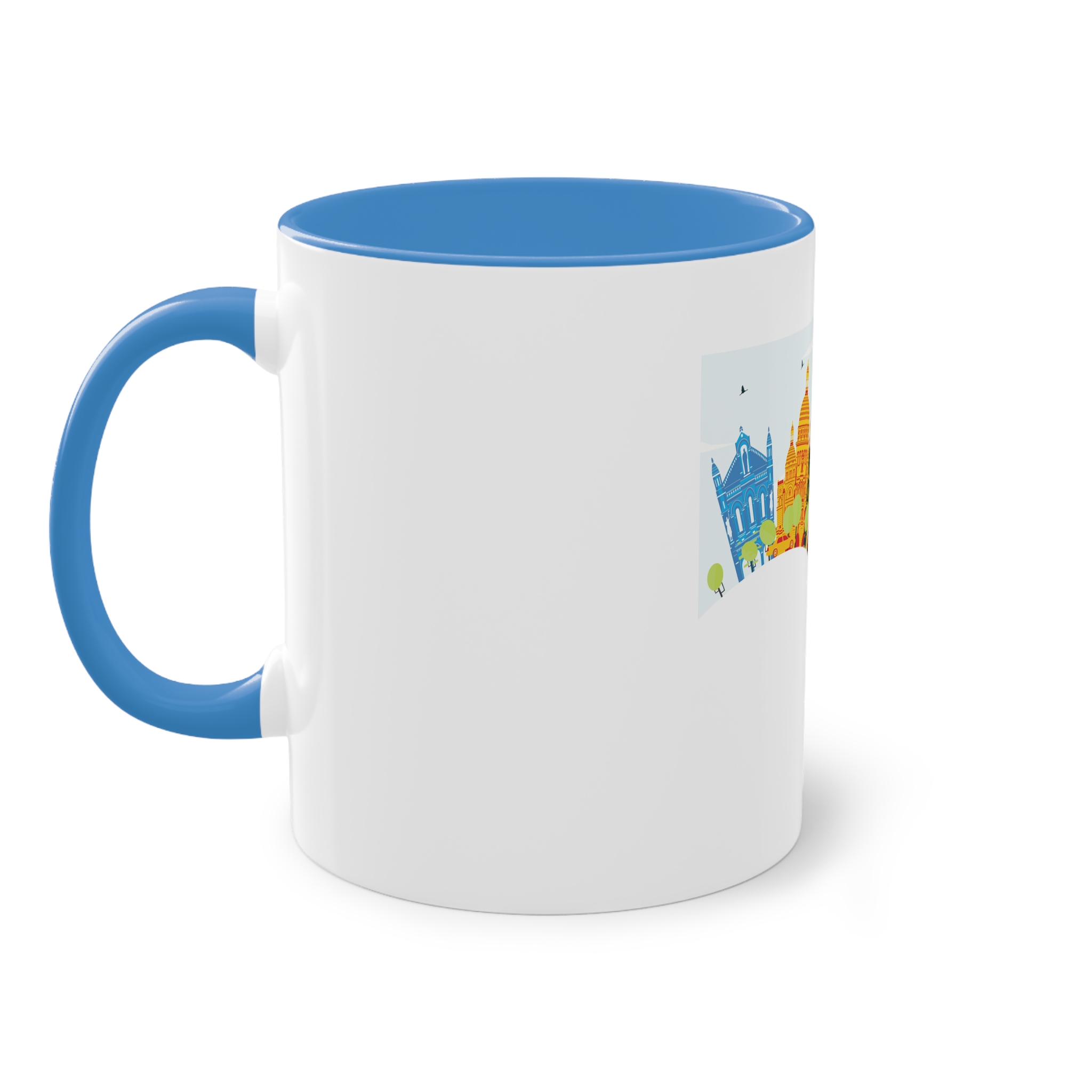 Paris Color Corner Cloud Two Tone Coffee Mug 11oz - Image 35