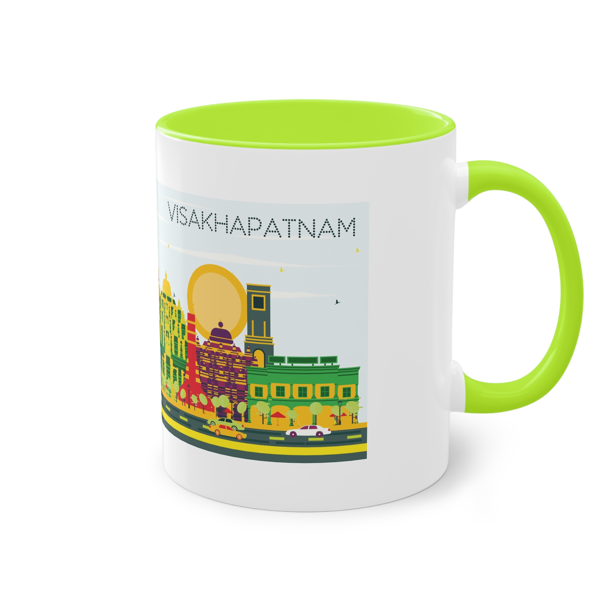 Visakhapatnam Color Two Tone Coffee Mug 11oz - Image 28