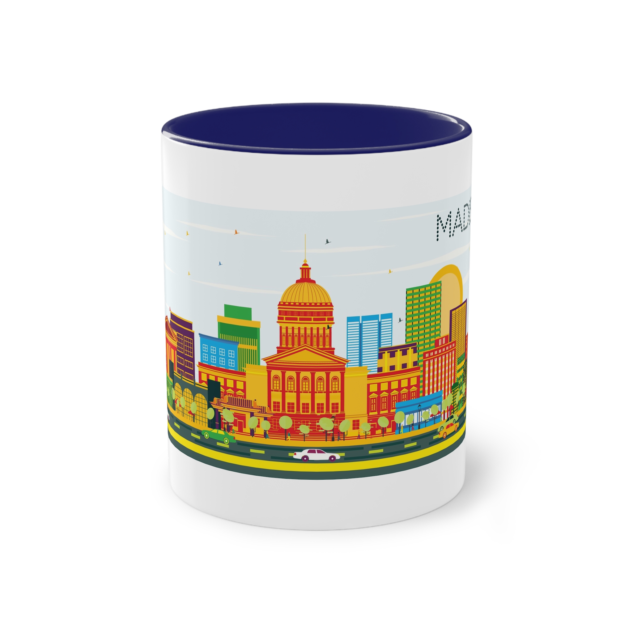 Madison Color Two Tone Coffee Mug 11oz - Image 41