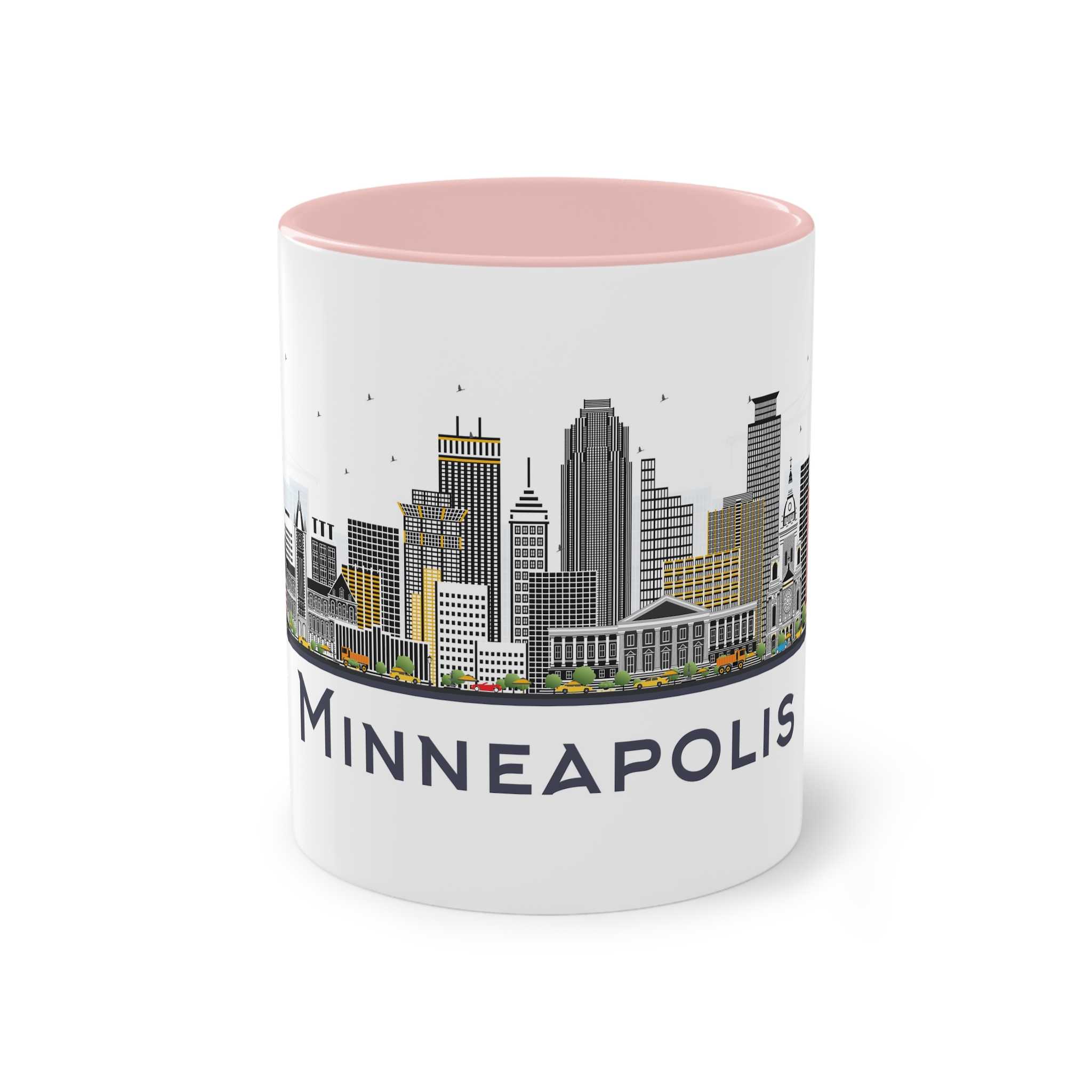 Minneapolis Isolated Two Tone Coffee Mug 11oz - Image 45