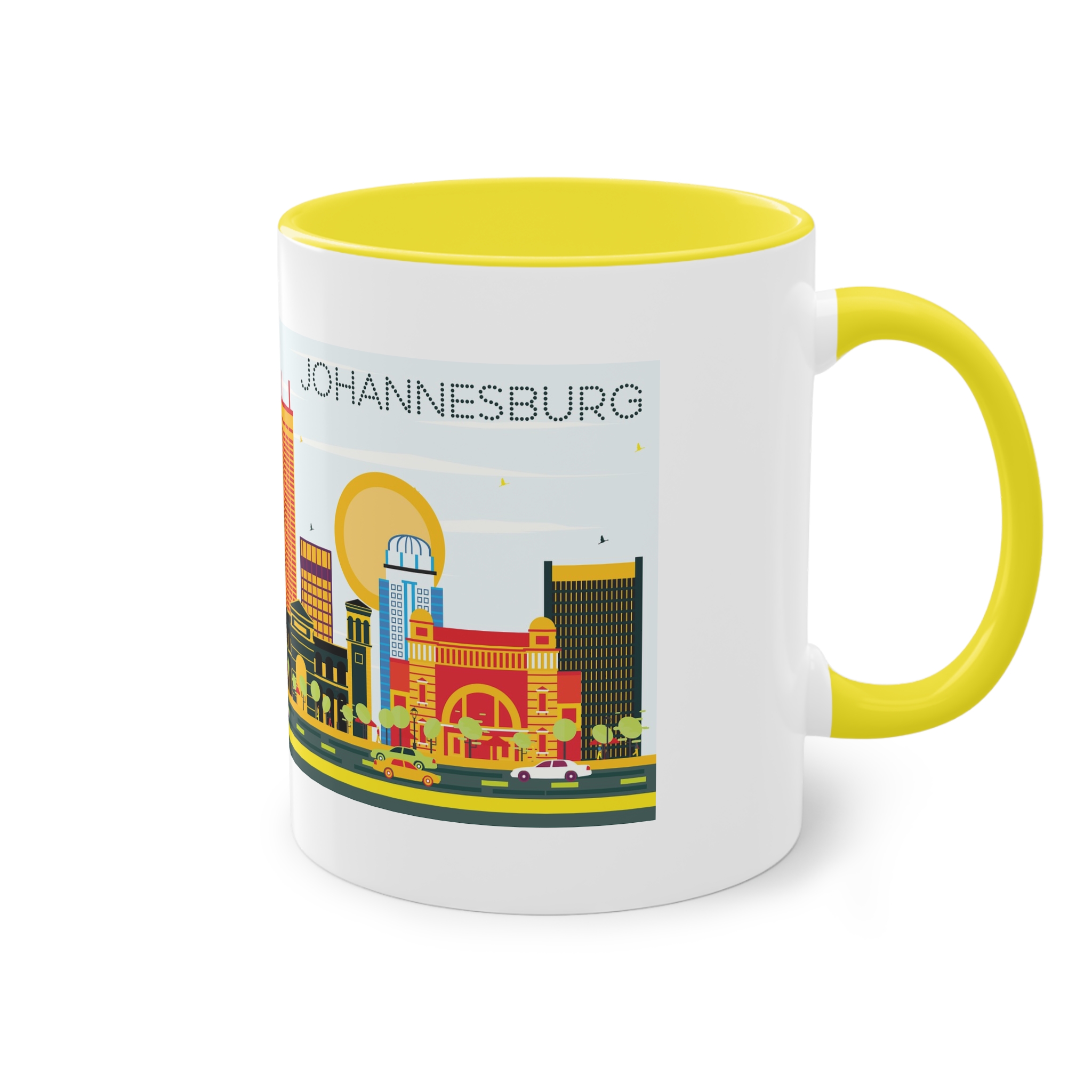 Johannesburg Color Two Tone Coffee Mug 11oz - Image 24