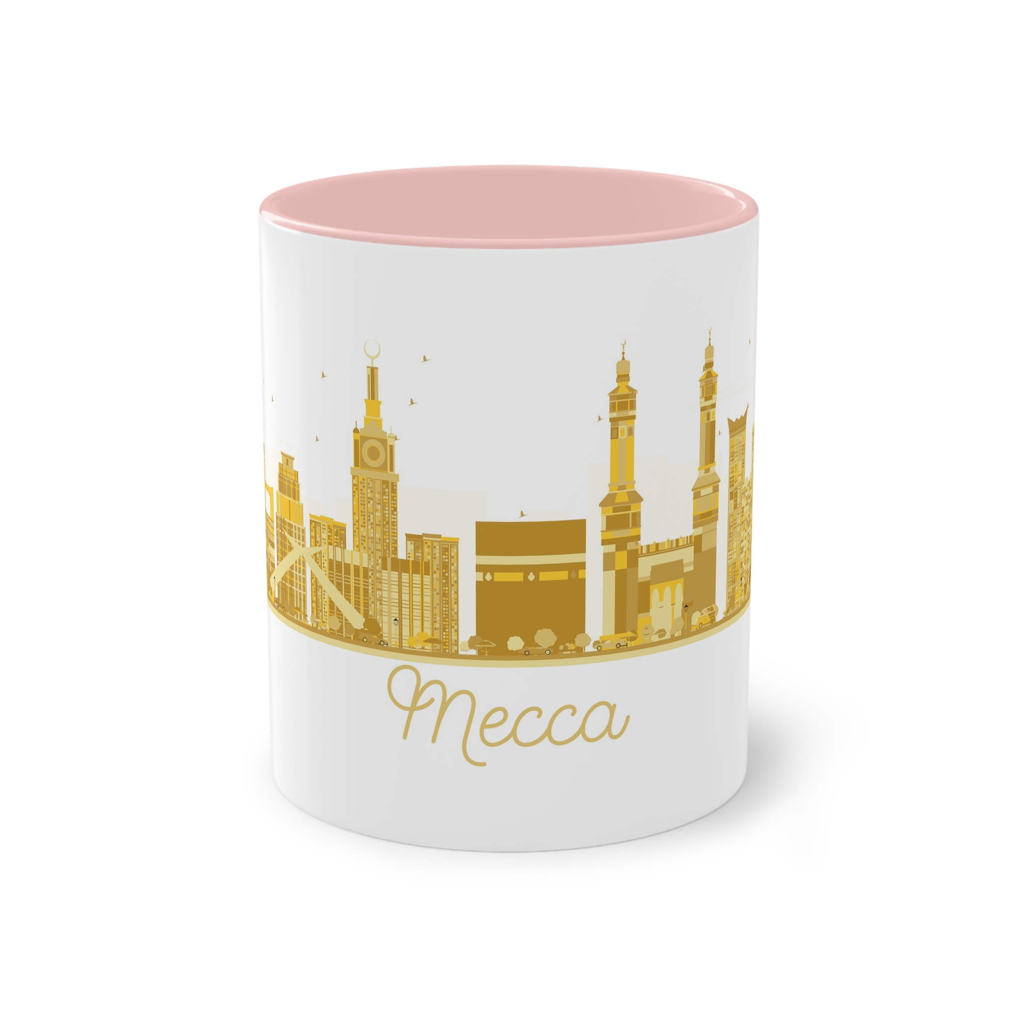 Mecca Golden Silhouette 1 Two Tone Coffee Mug 11oz - Image 45
