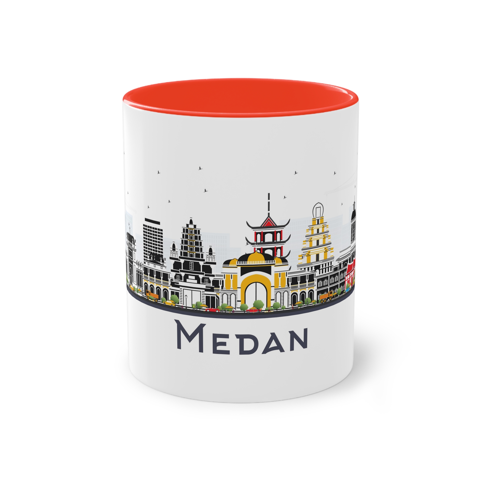Medan Isolated Two Tone Coffee Mug 11oz