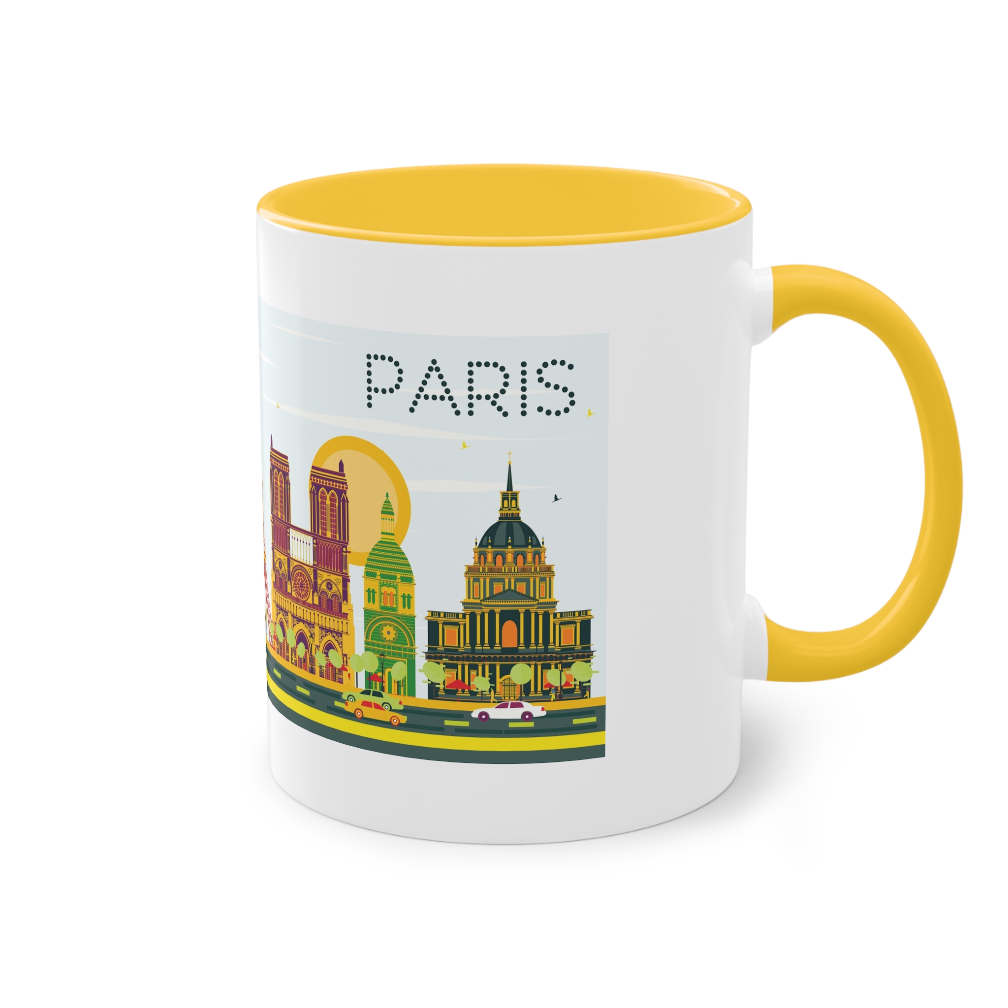 Paris Color Two Tone Coffee Mug 11oz - Image 20