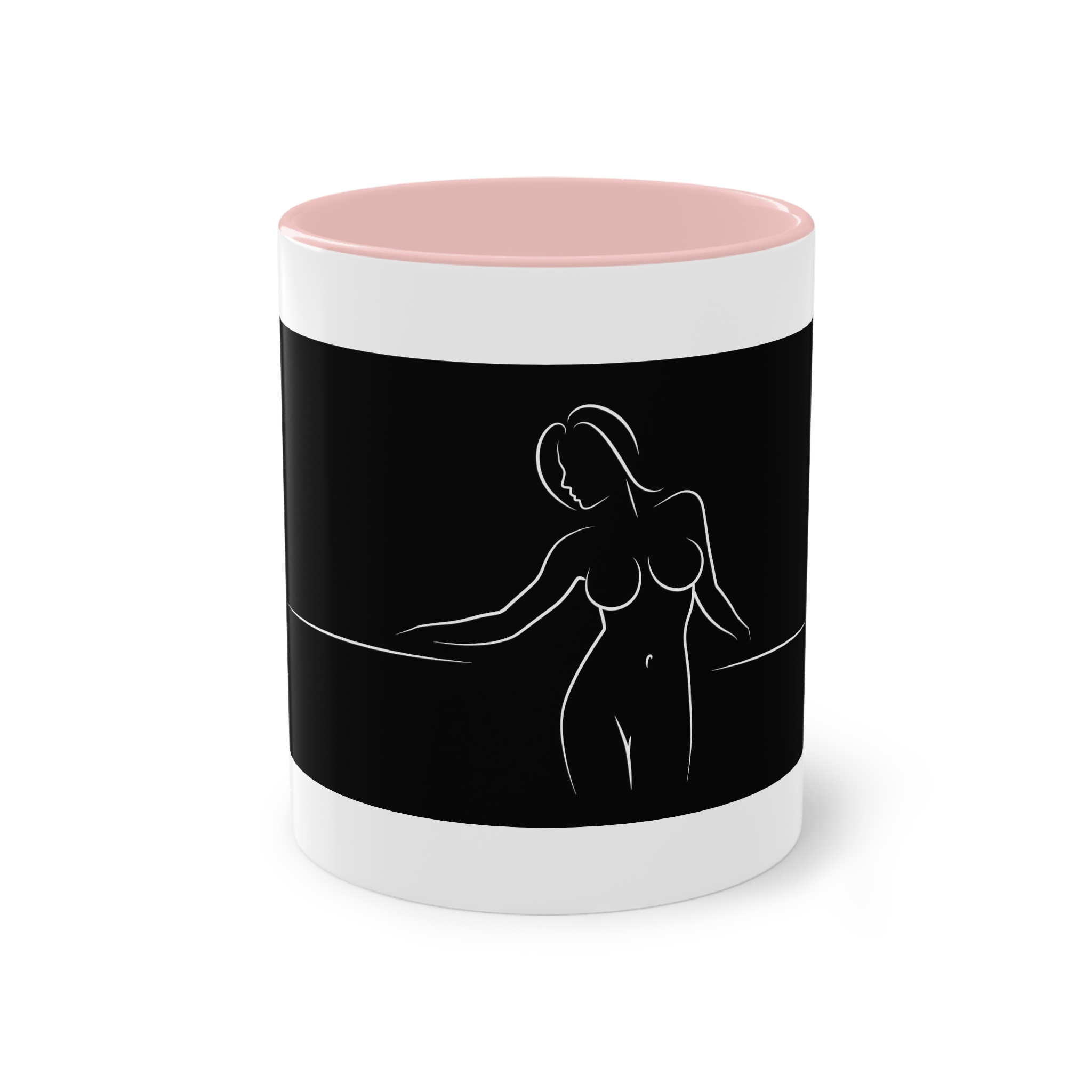 Alines Black Censor Two Tone Coffee Mug 11oz - Image 45