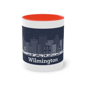 Wilmington Outline Inverse Two Tone Coffee Mug 11oz