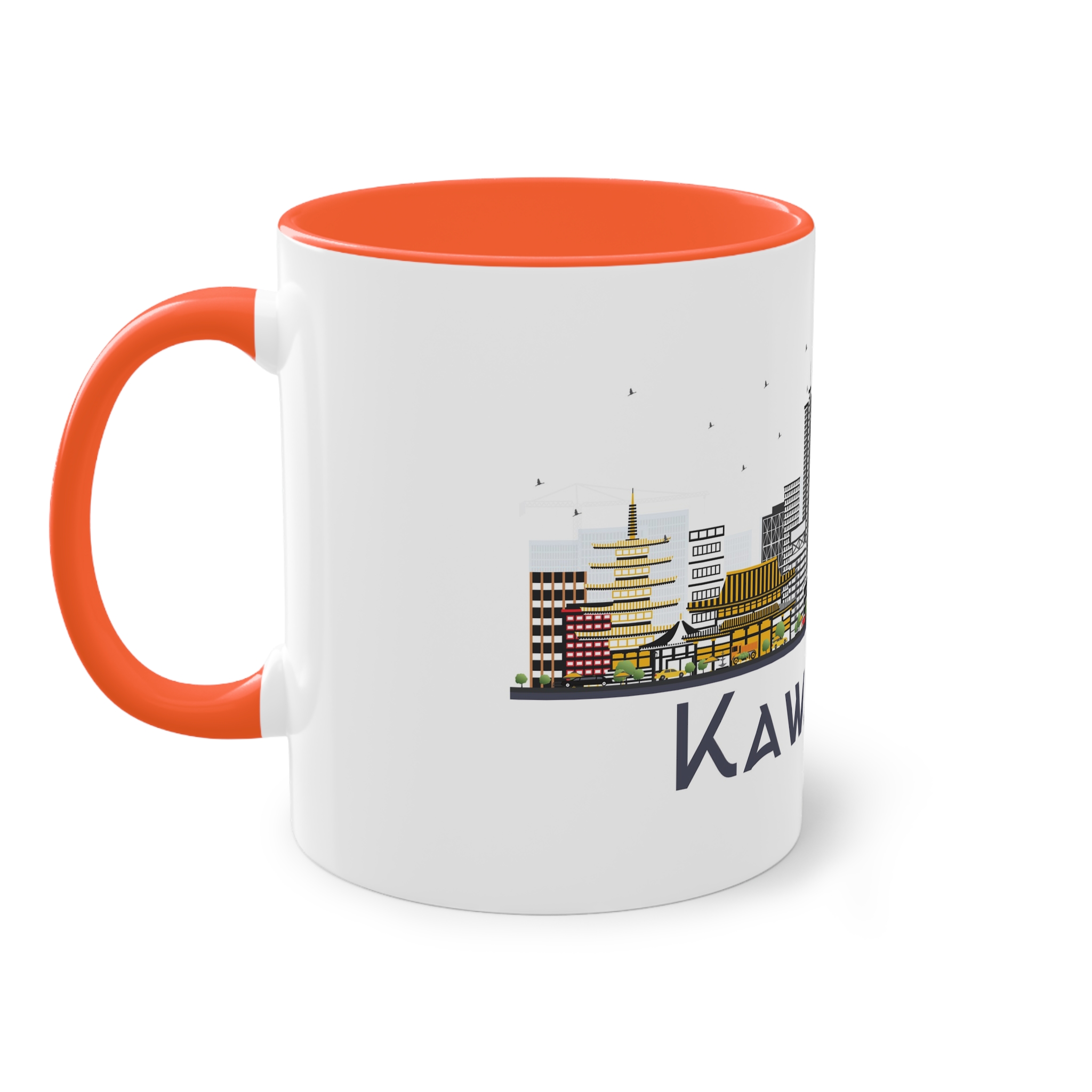 Kawasaki Isolated Two Tone Coffee Mug 11oz - Image 15