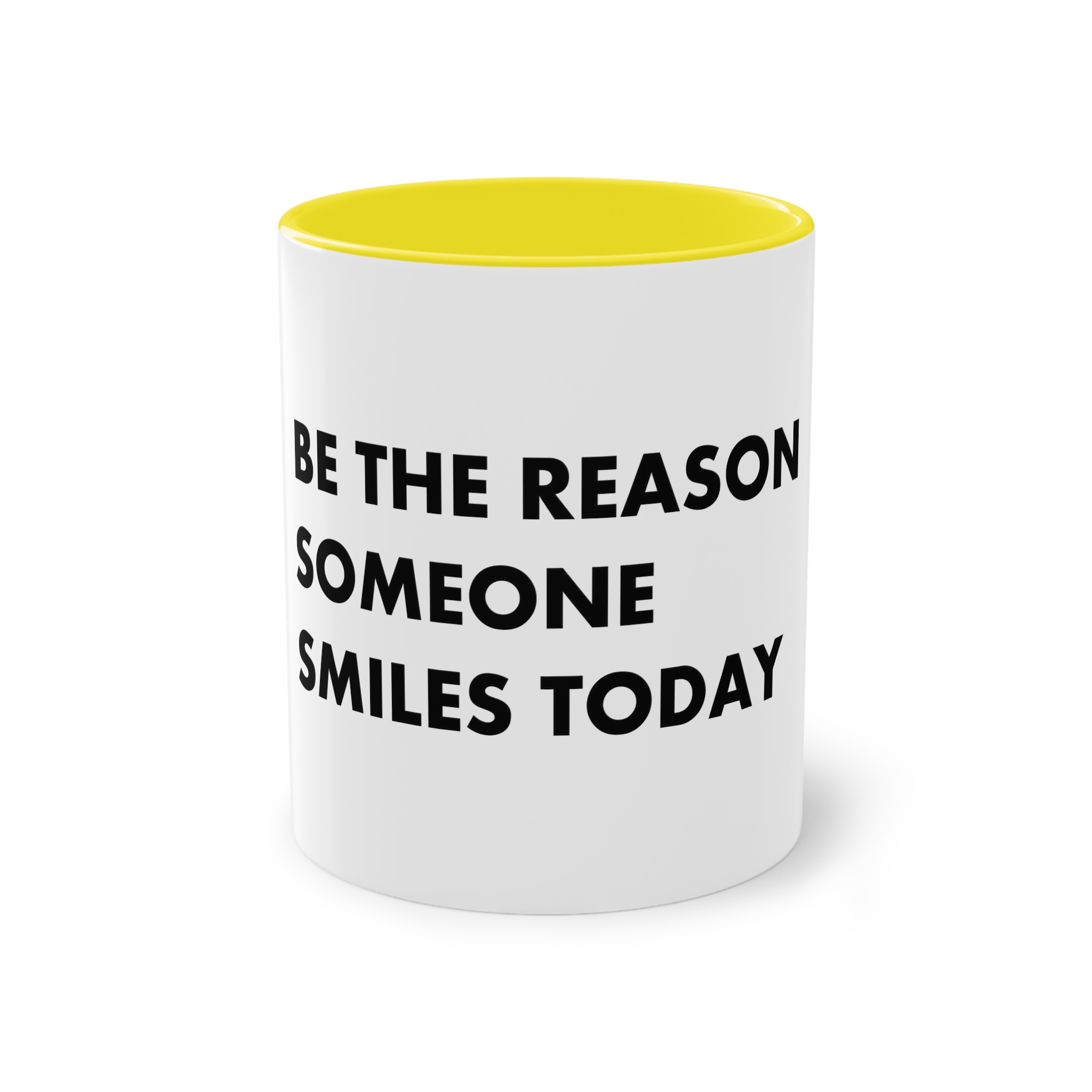 Be Reason Someone Smiles Today Two Tone Coffee Mug 11oz - Image 21