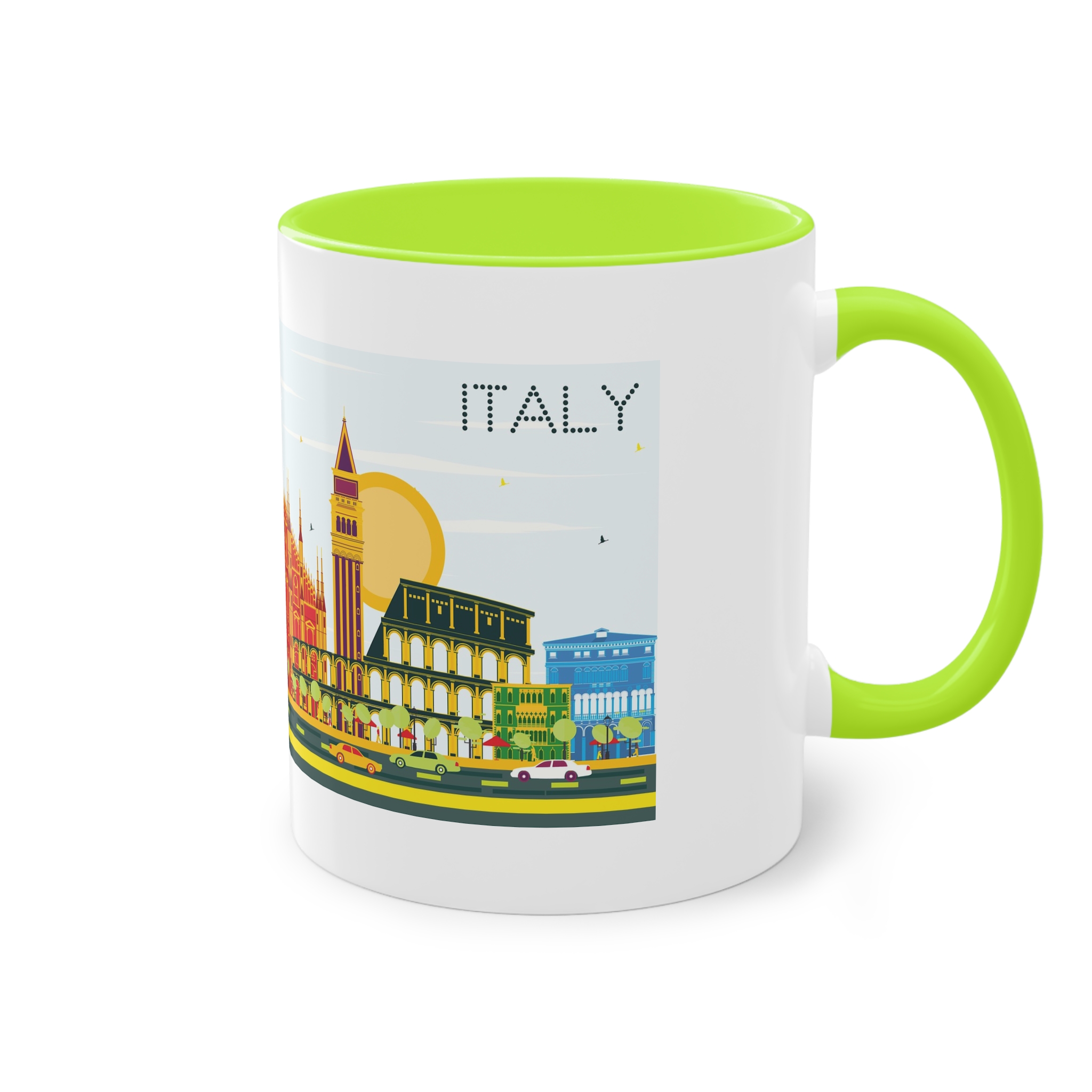 Italy Color Two Tone Coffee Mug 11oz - Image 28