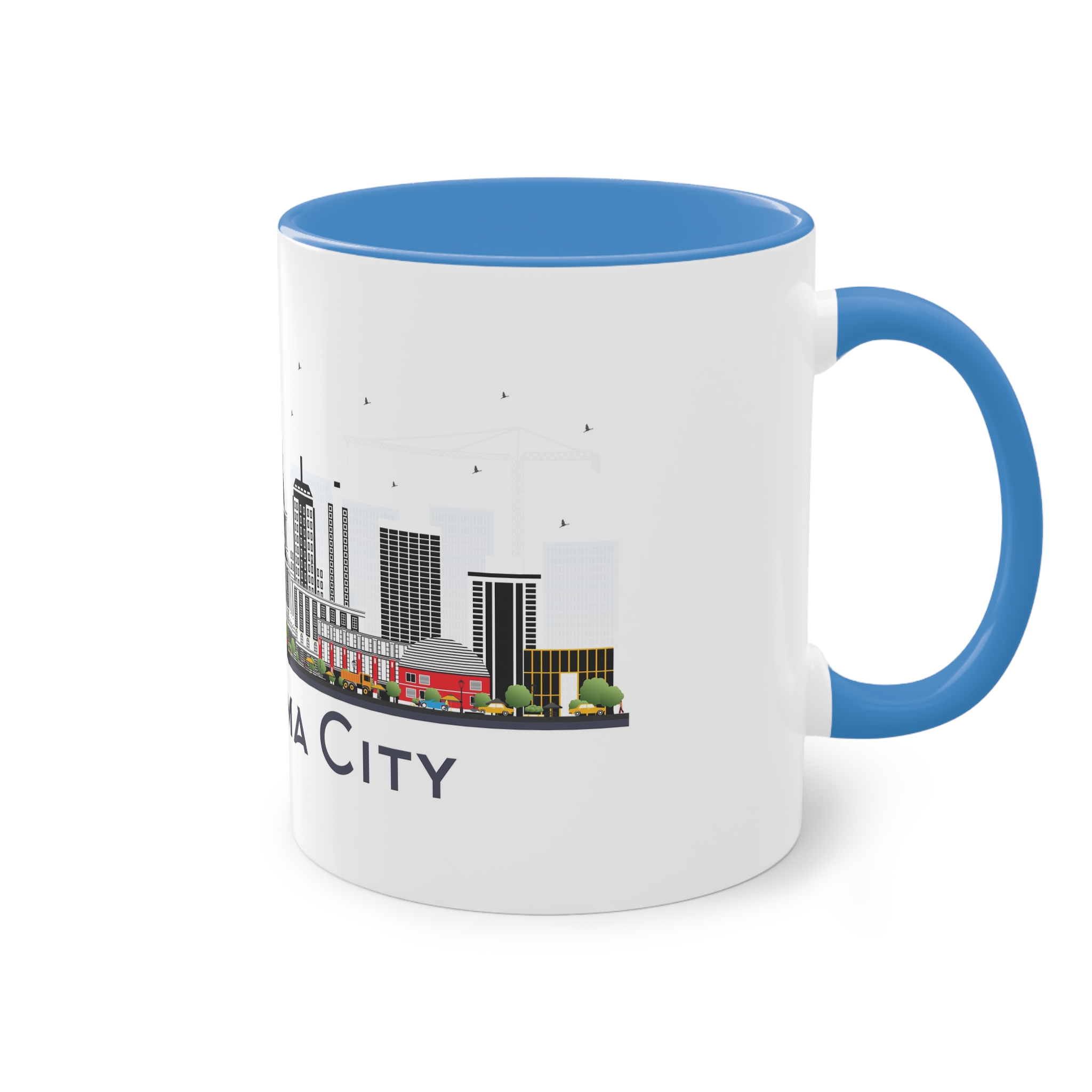 Oklahoma City Isolated Two Tone Coffee Mug 11oz - Image 36