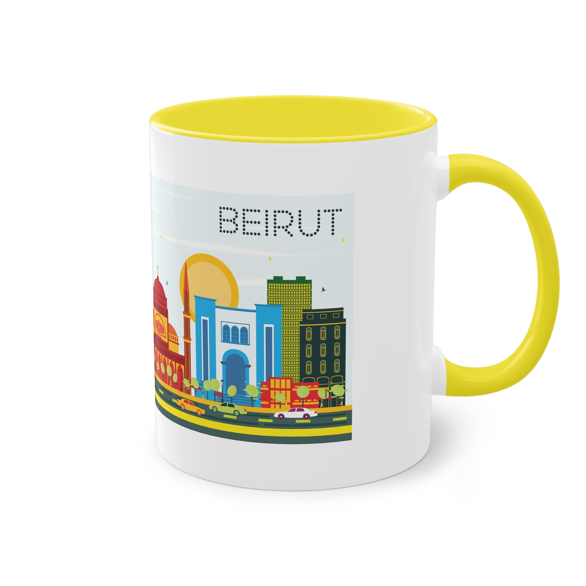 Beirut Color Two Tone Coffee Mug 11oz - Image 24