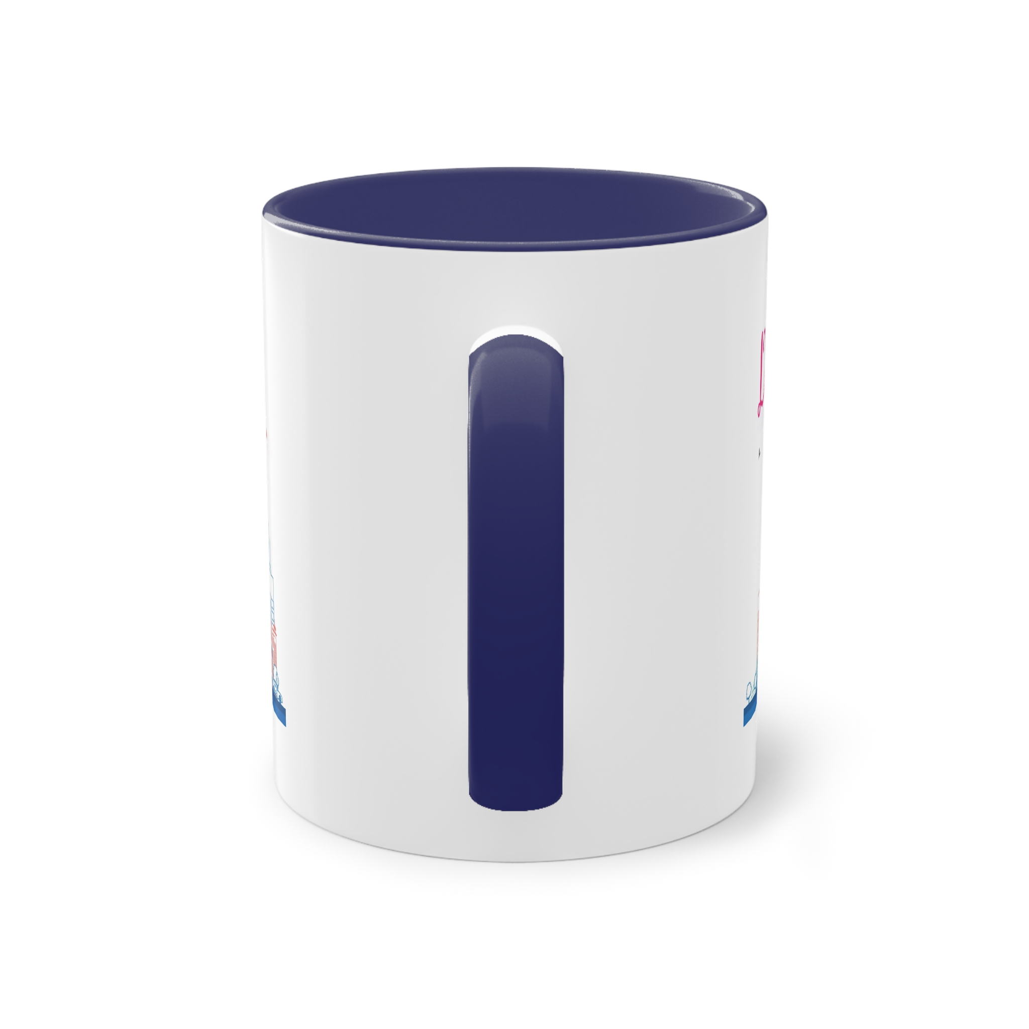Dubai Outline Color Two Tone Coffee Mug 11oz - Image 42