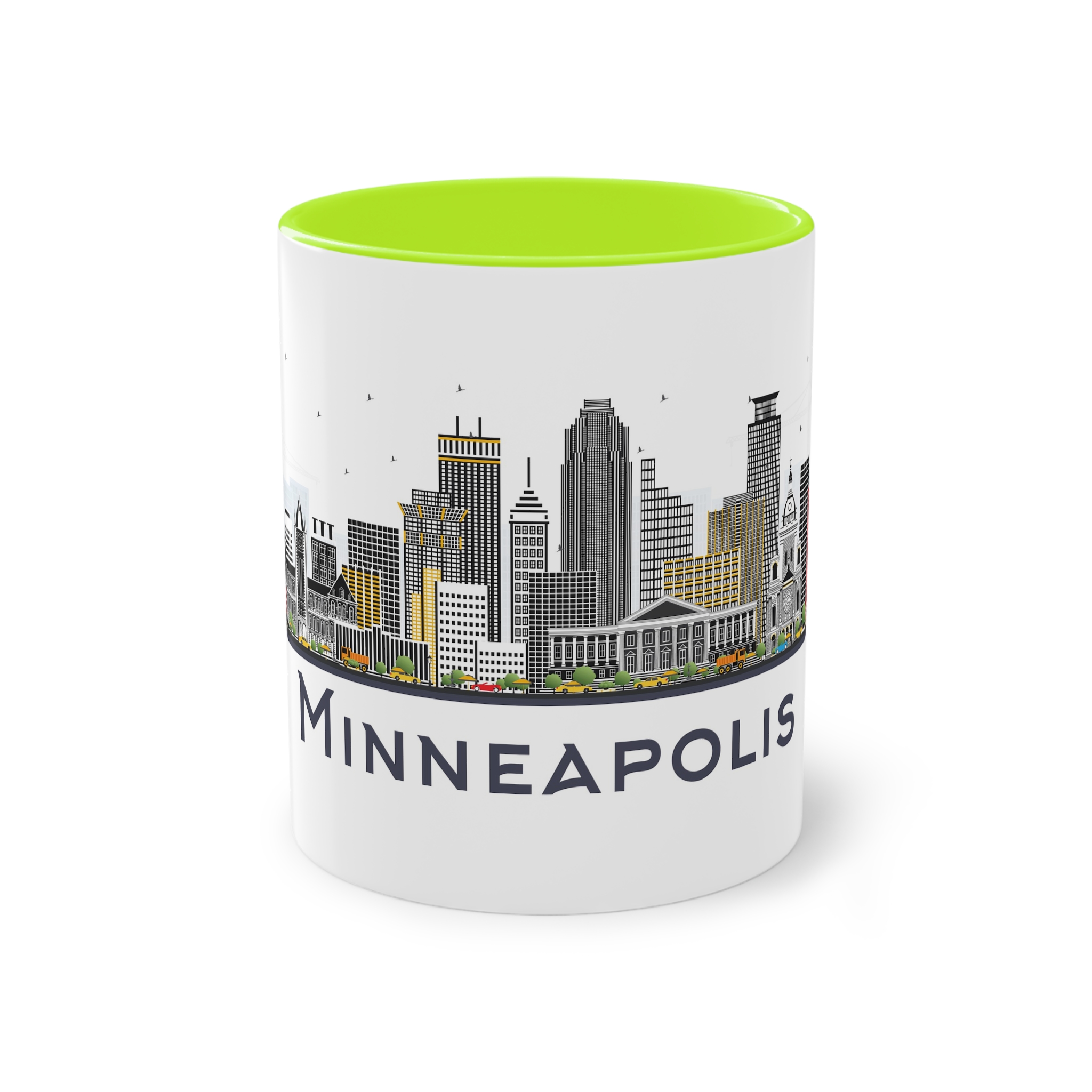 Minneapolis Isolated Two Tone Coffee Mug 11oz - Image 25