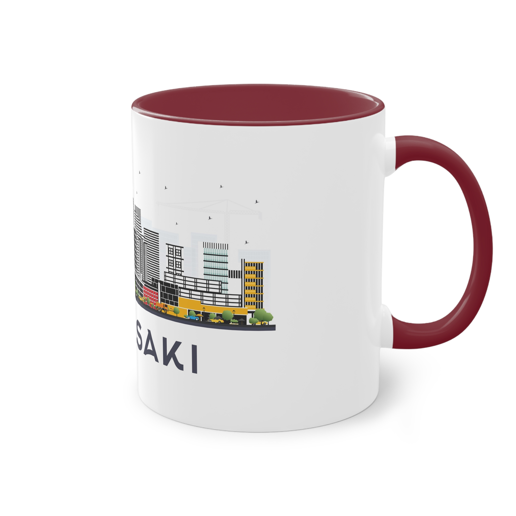 Kawasaki Isolated Two Tone Coffee Mug 11oz - Image 8