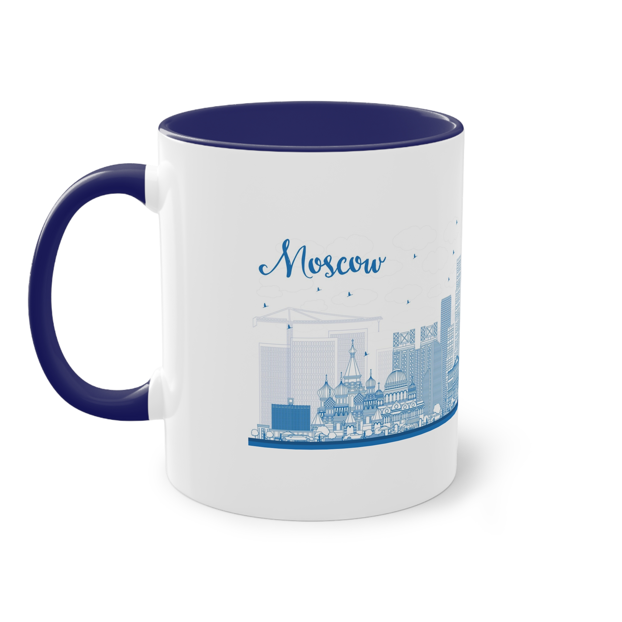 Moscow New Outline Two Tone Coffee Mug 11oz - Image 43