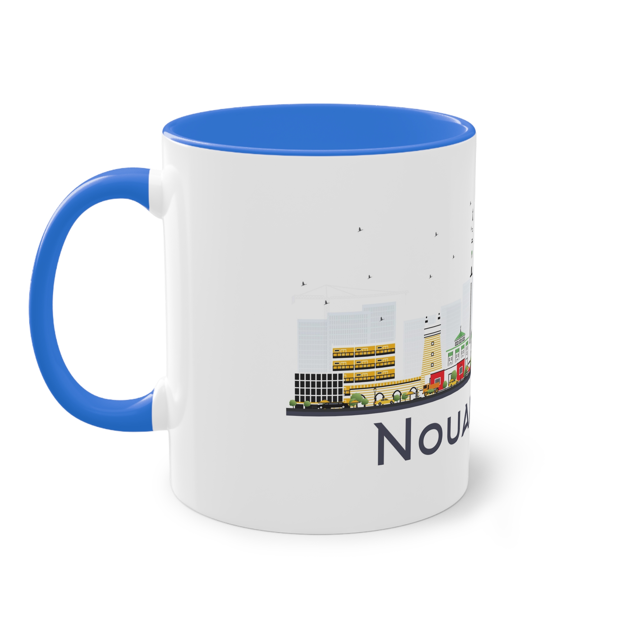 Nouakchott Isolated Two Tone Coffee Mug 11oz - Image 39