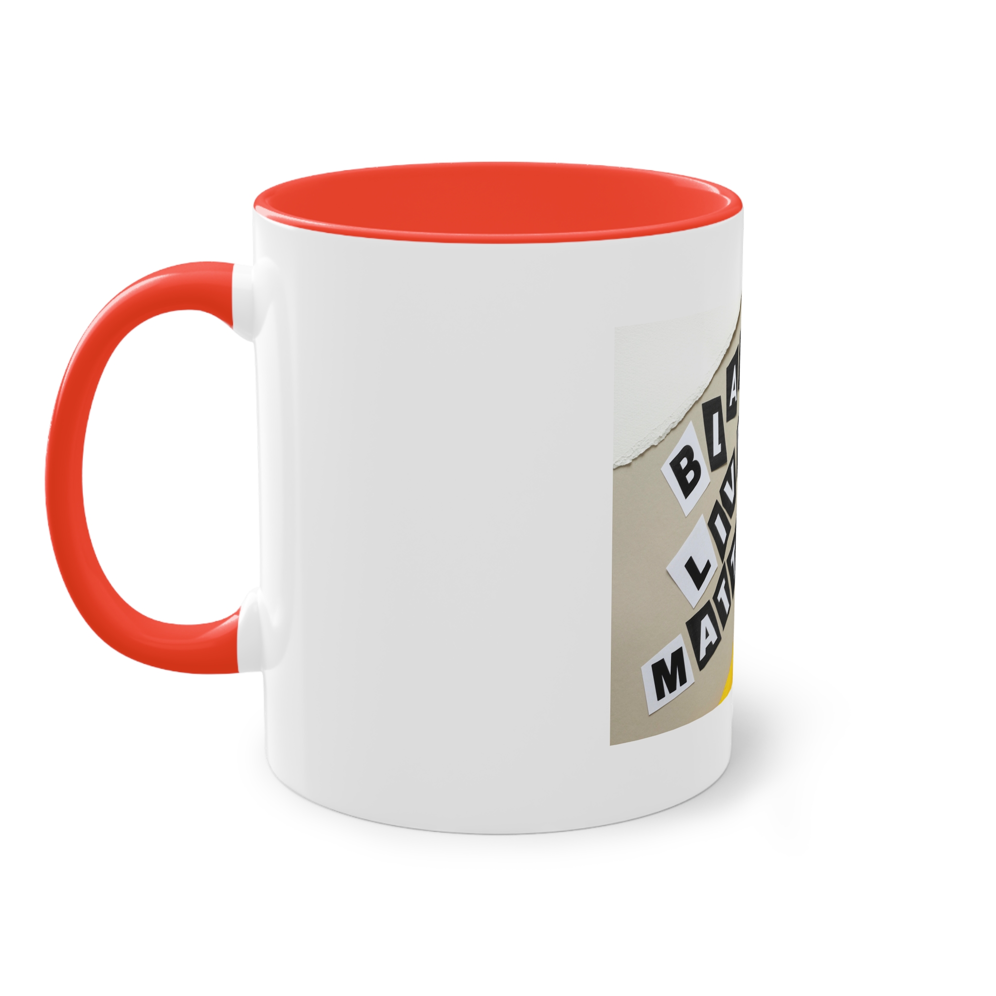 Black Lives Matter Collage Two Tone Coffee Mug 11oz - Image 3