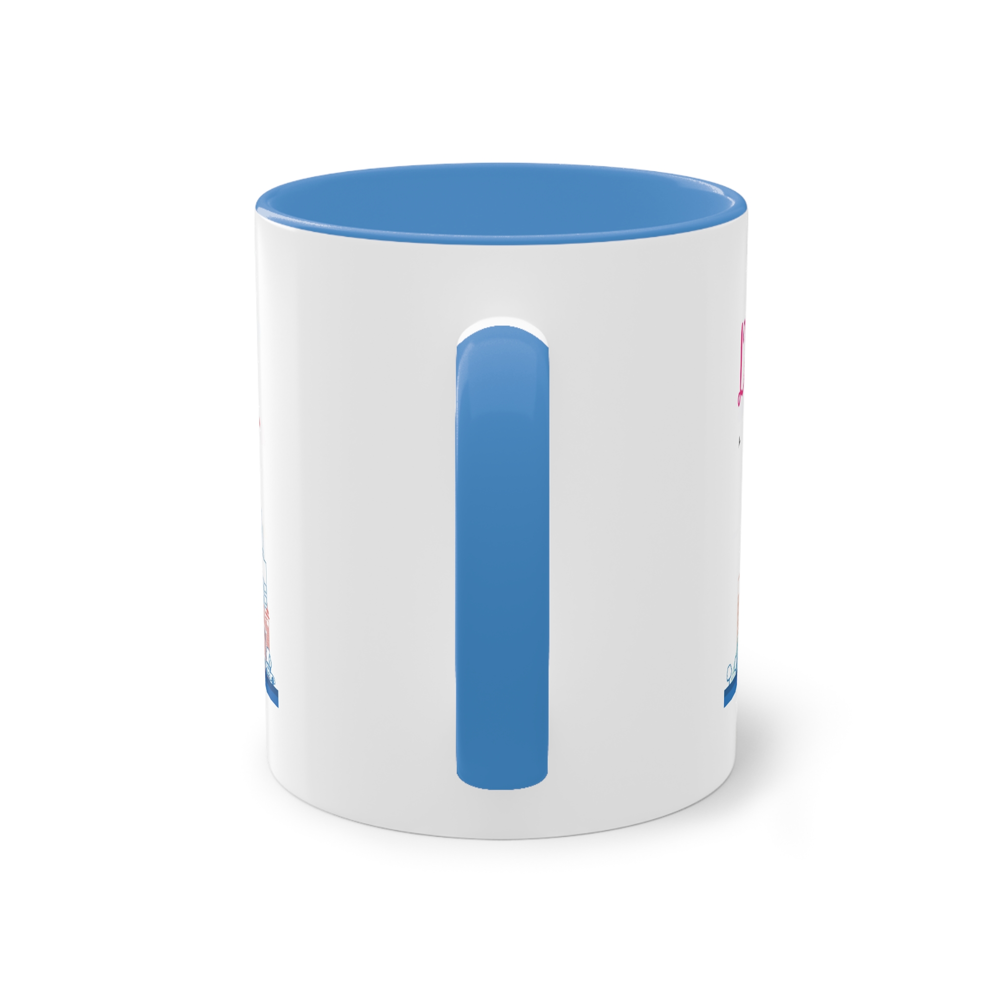 Dubai Outline Color Two Tone Coffee Mug 11oz - Image 34