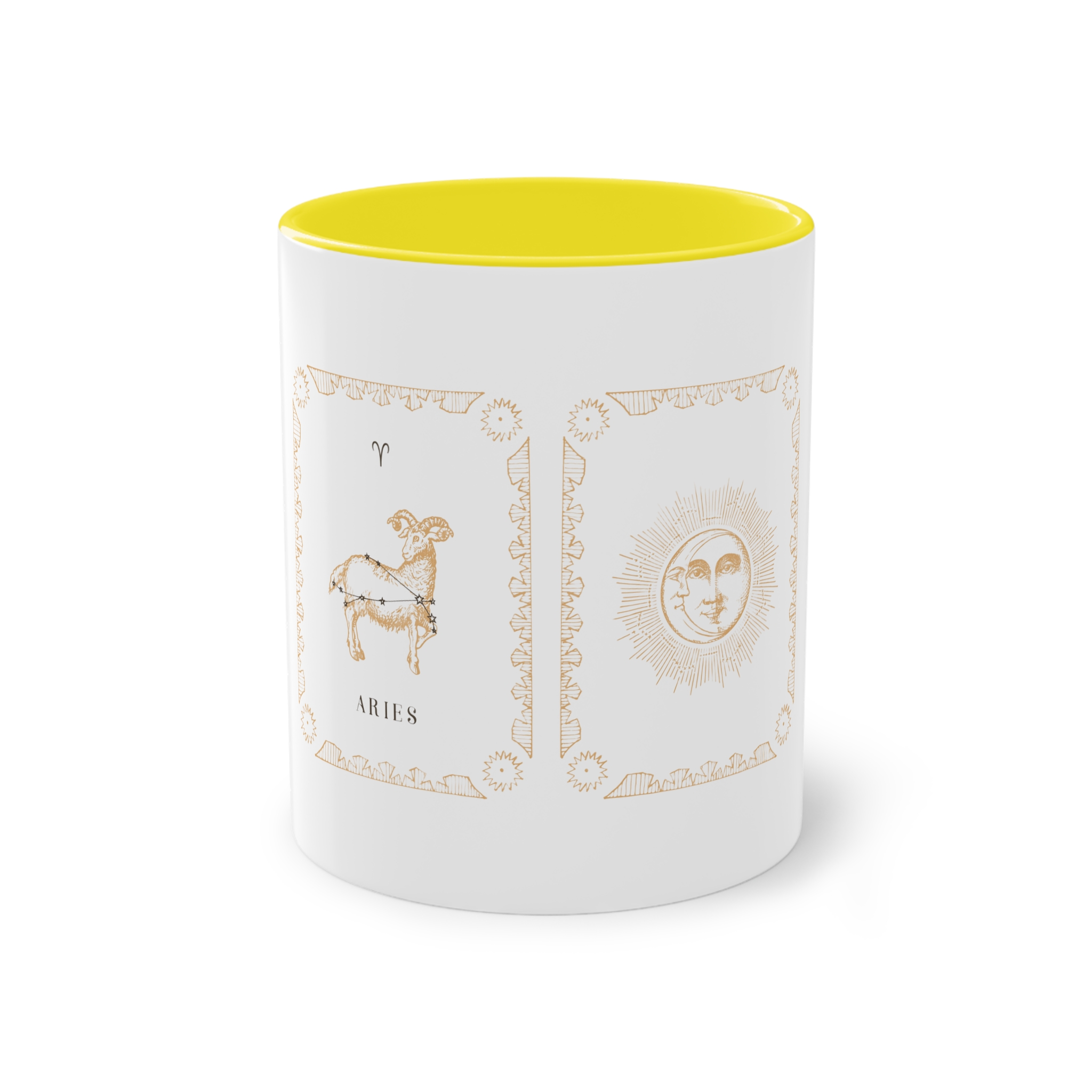 Aries Zodiac 1 Two Tone Coffee Mug 11oz - Image 21