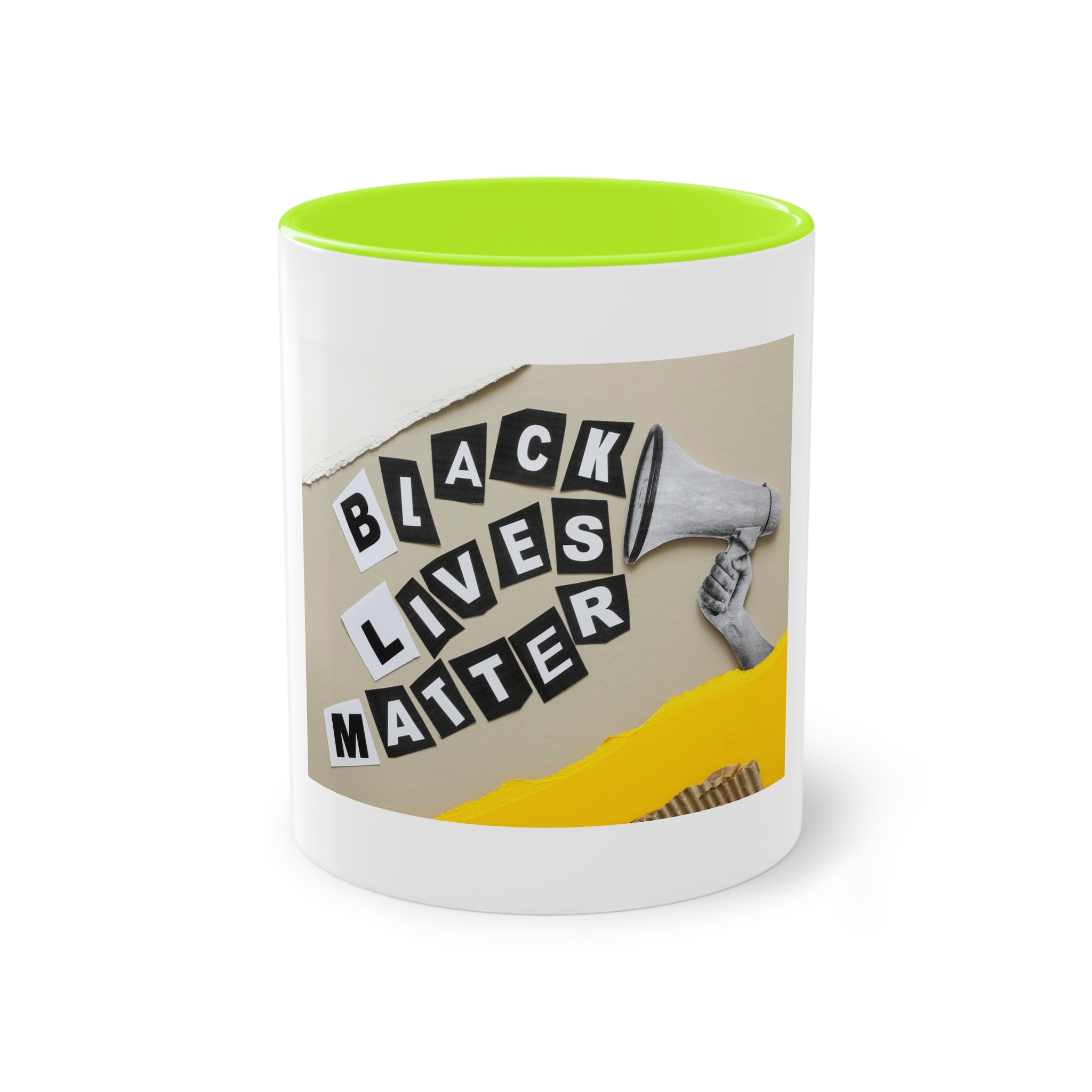 Black Lives Matter Collage Two Tone Coffee Mug 11oz - Image 25