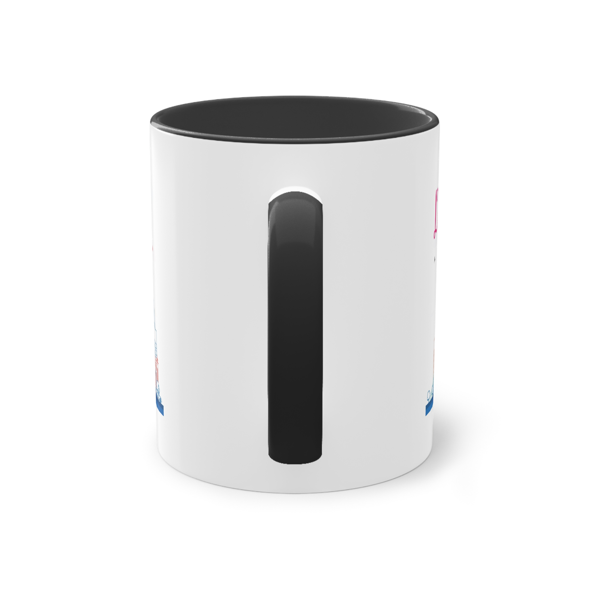 Dubai Outline Color Two Tone Coffee Mug 11oz - Image 10