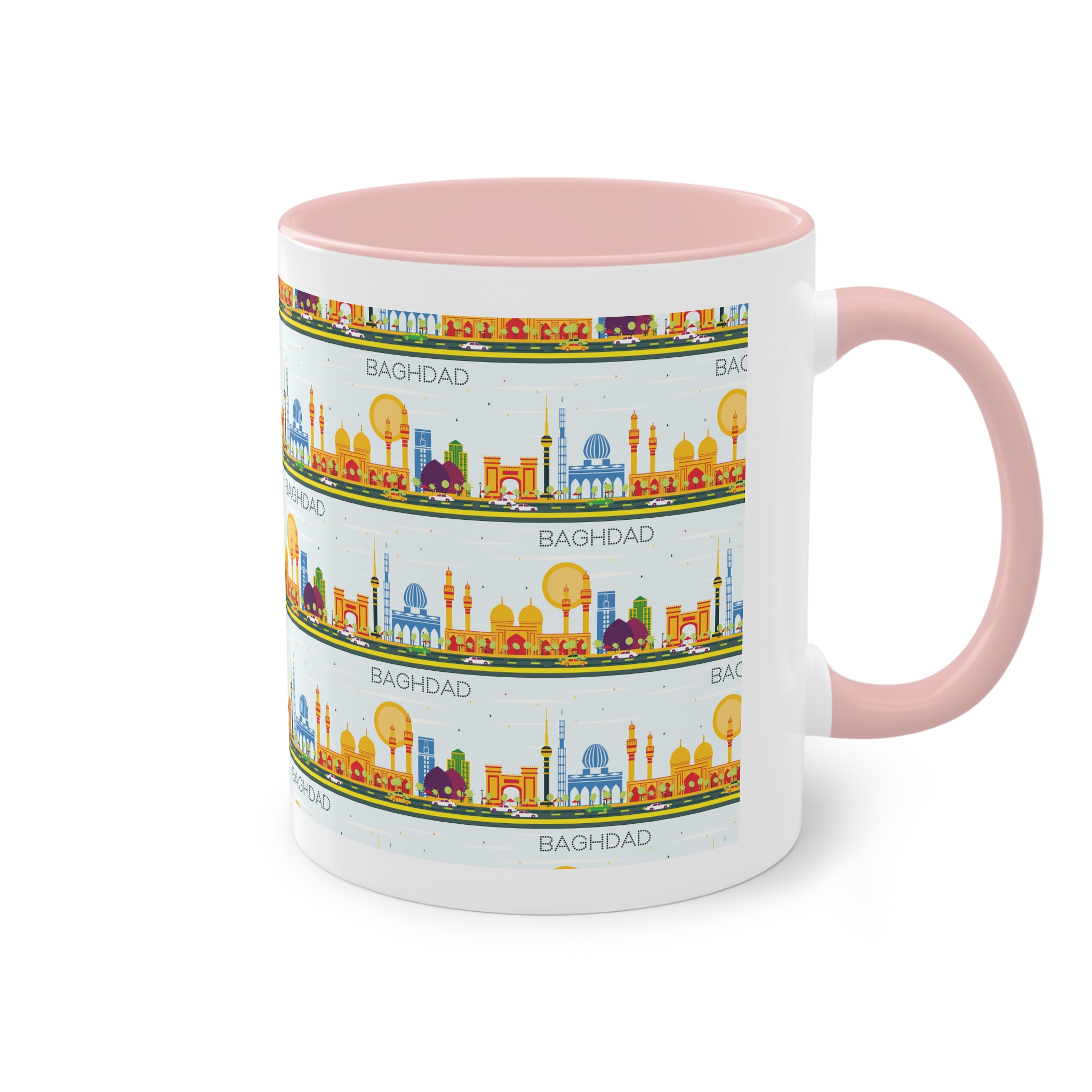 Baghdad Color Two Tone Coffee Mug 11oz - Image 48