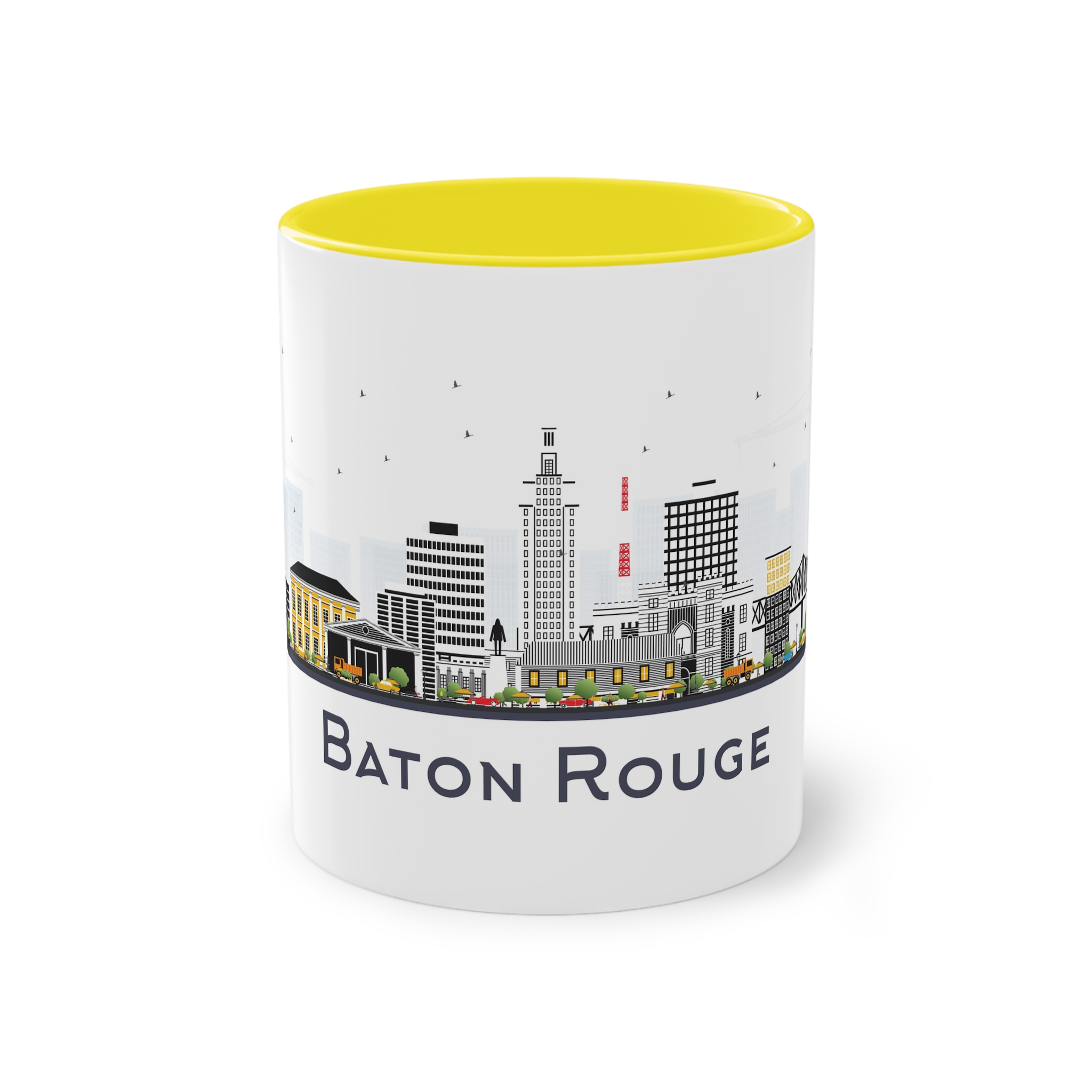Baton Rouge Isolated Two Tone Coffee Mug 11oz - Image 21