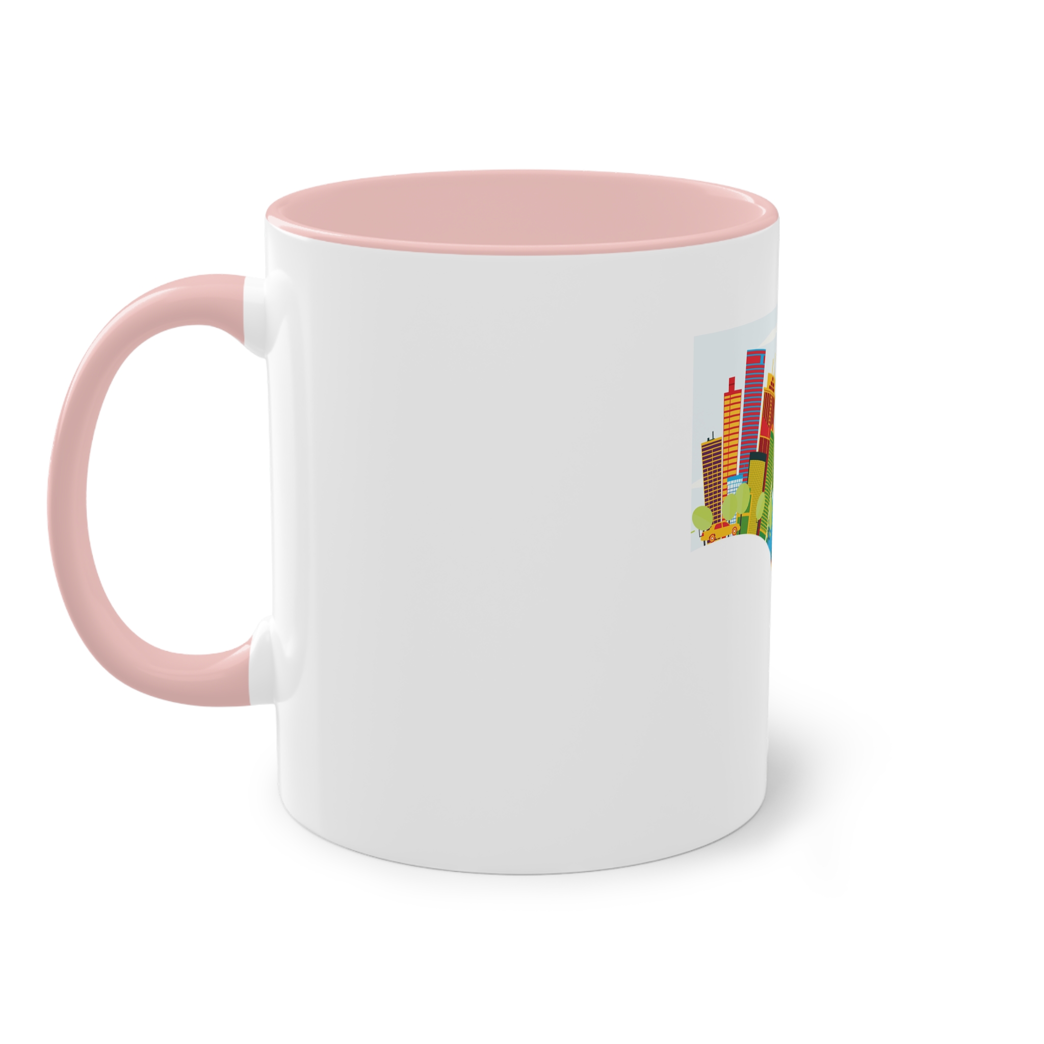 Panama Color Corner Cloud Two Tone Coffee Mug 11oz - Image 47