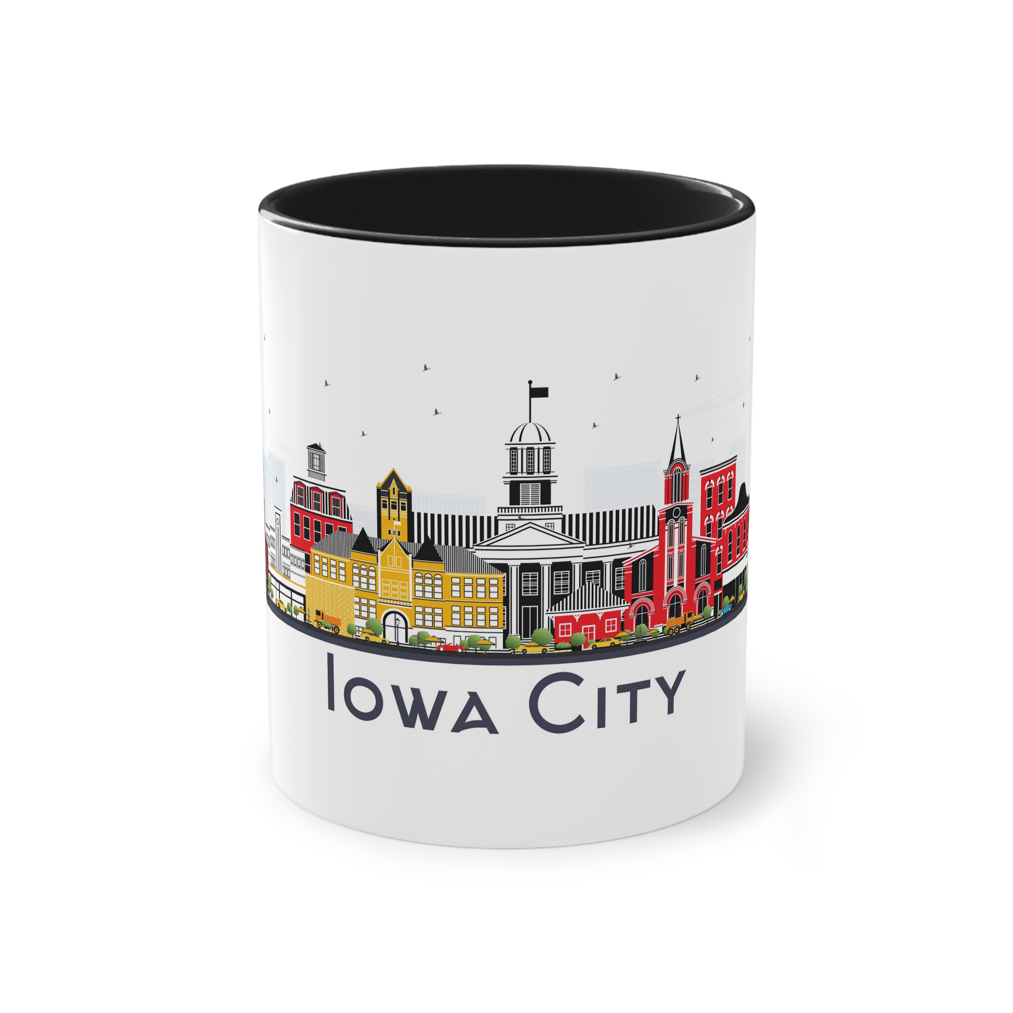 Iowa City Isolated Two Tone Coffee Mug 11oz - Image 9