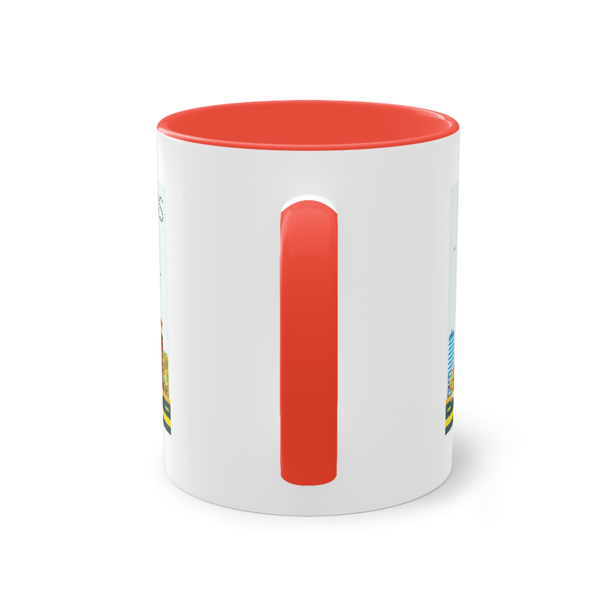 Dallas Color Two Tone Coffee Mug 11oz - Image 2