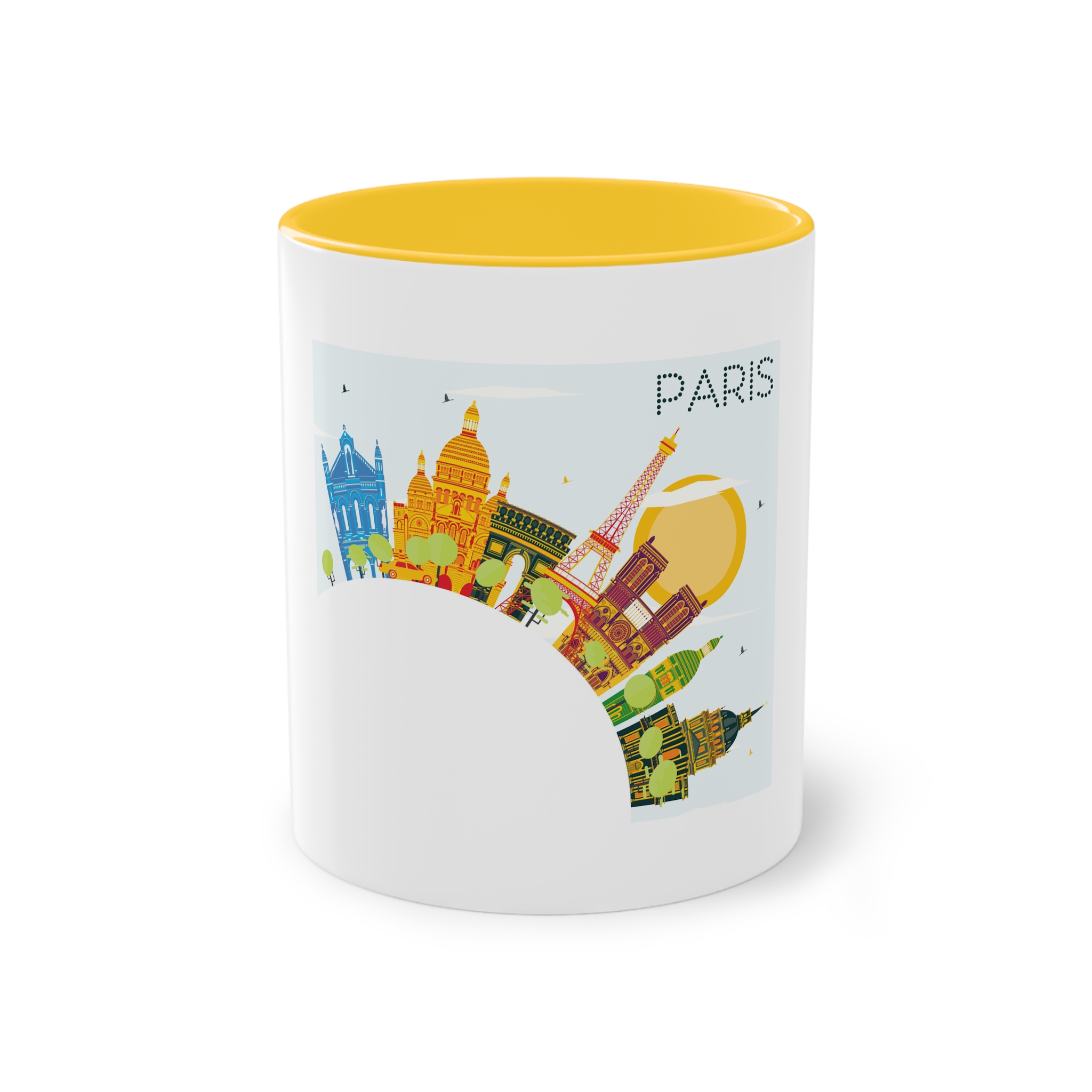 Paris Color Corner Cloud Two Tone Coffee Mug 11oz - Image 17