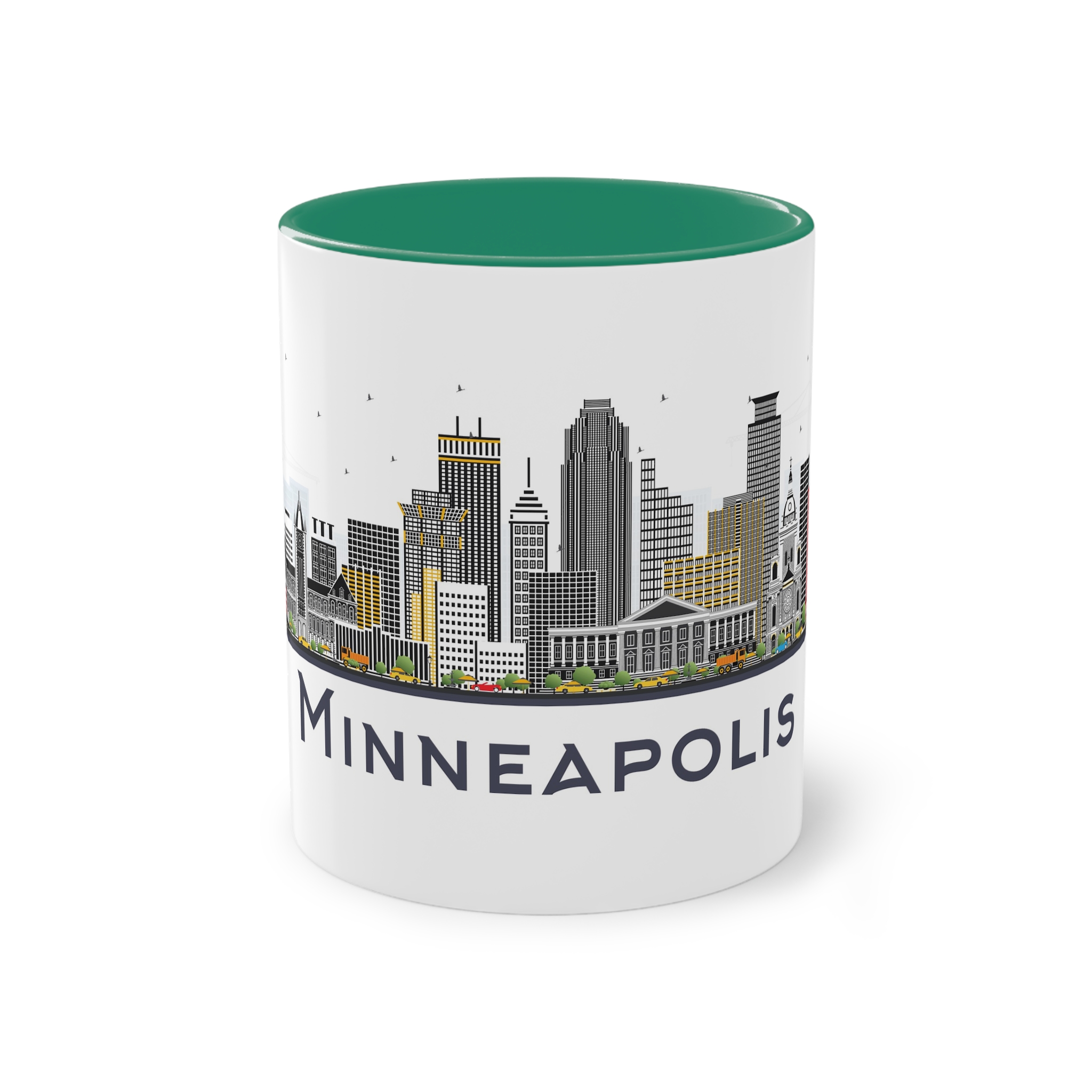 Minneapolis Isolated Two Tone Coffee Mug 11oz - Image 29