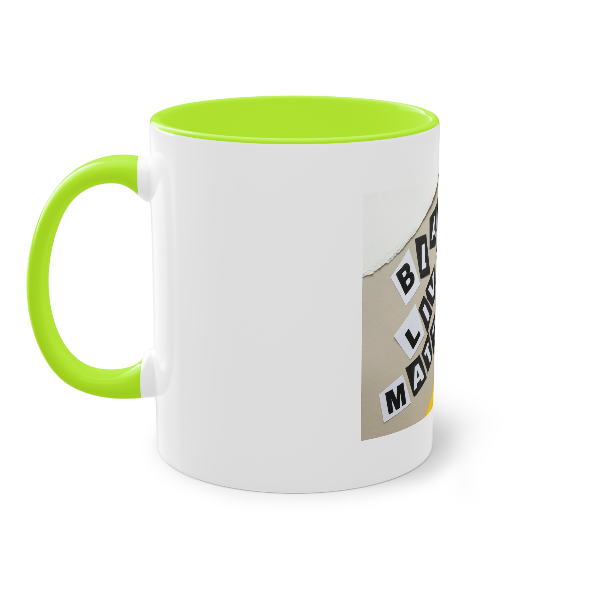 Black Lives Matter Collage Two Tone Coffee Mug 11oz - Image 27