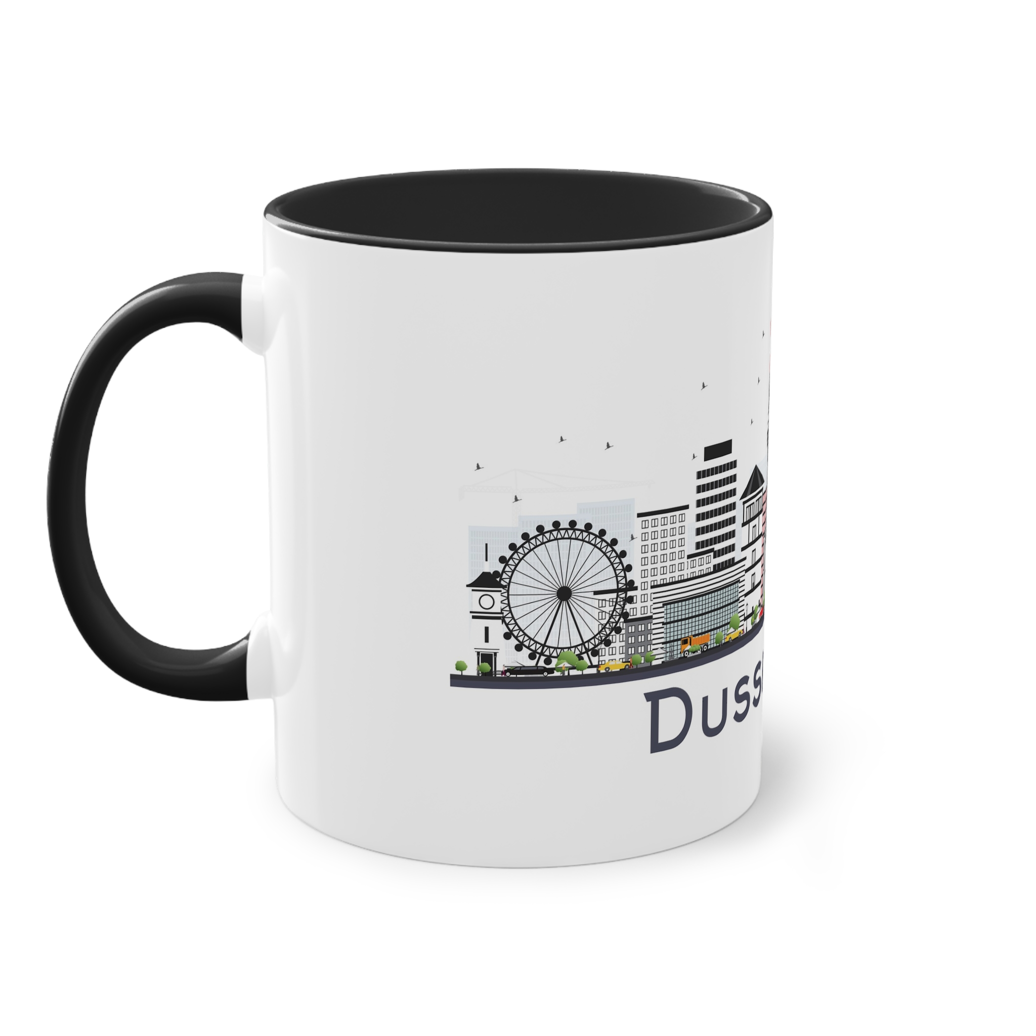 Dusseldorf Isolated Two Tone Coffee Mug 11oz - Image 11
