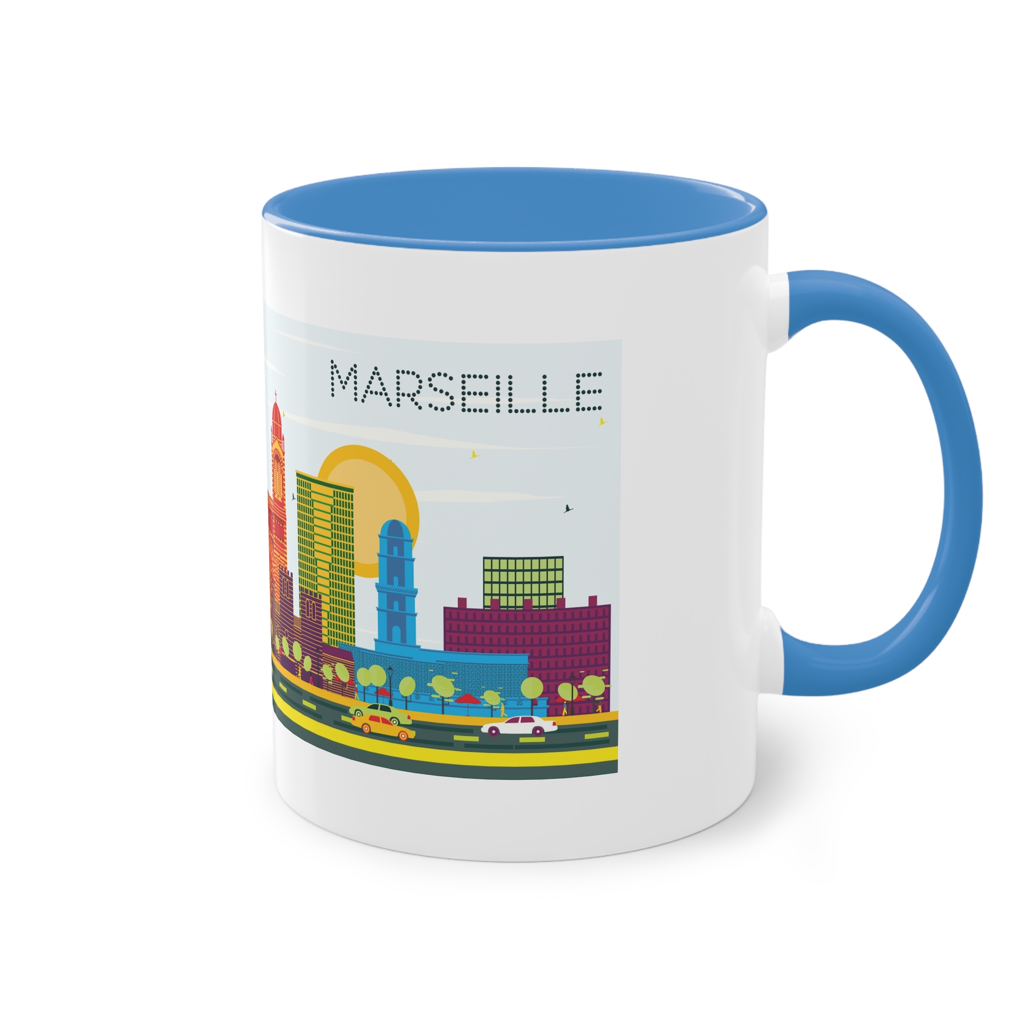 Marseille Color Two Tone Coffee Mug 11oz - Image 36