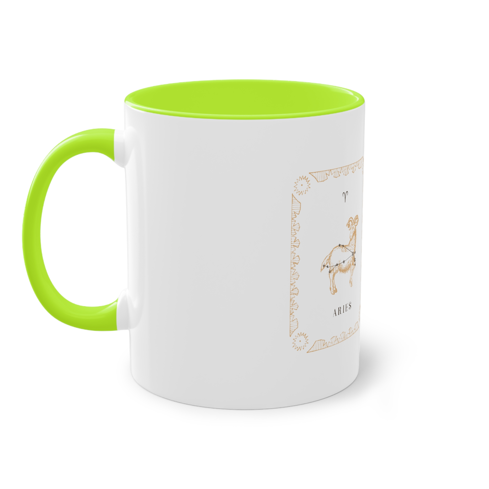 Aries Zodiac 1 Two Tone Coffee Mug 11oz - Image 27