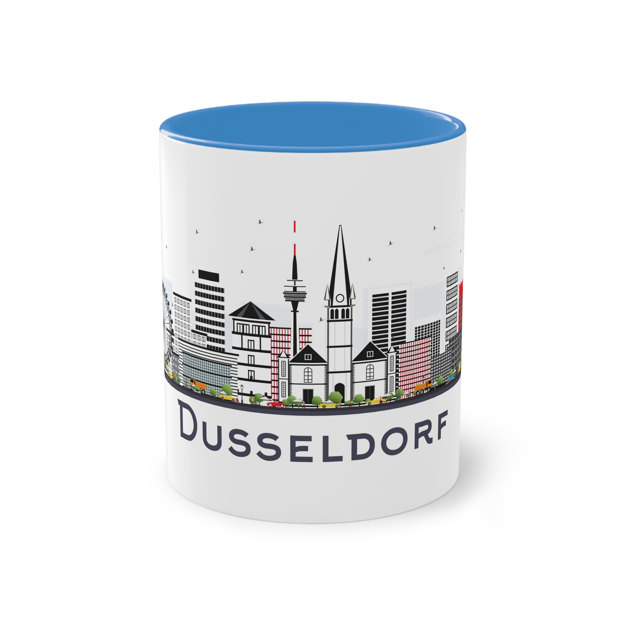 Dusseldorf Isolated Two Tone Coffee Mug 11oz - Image 33