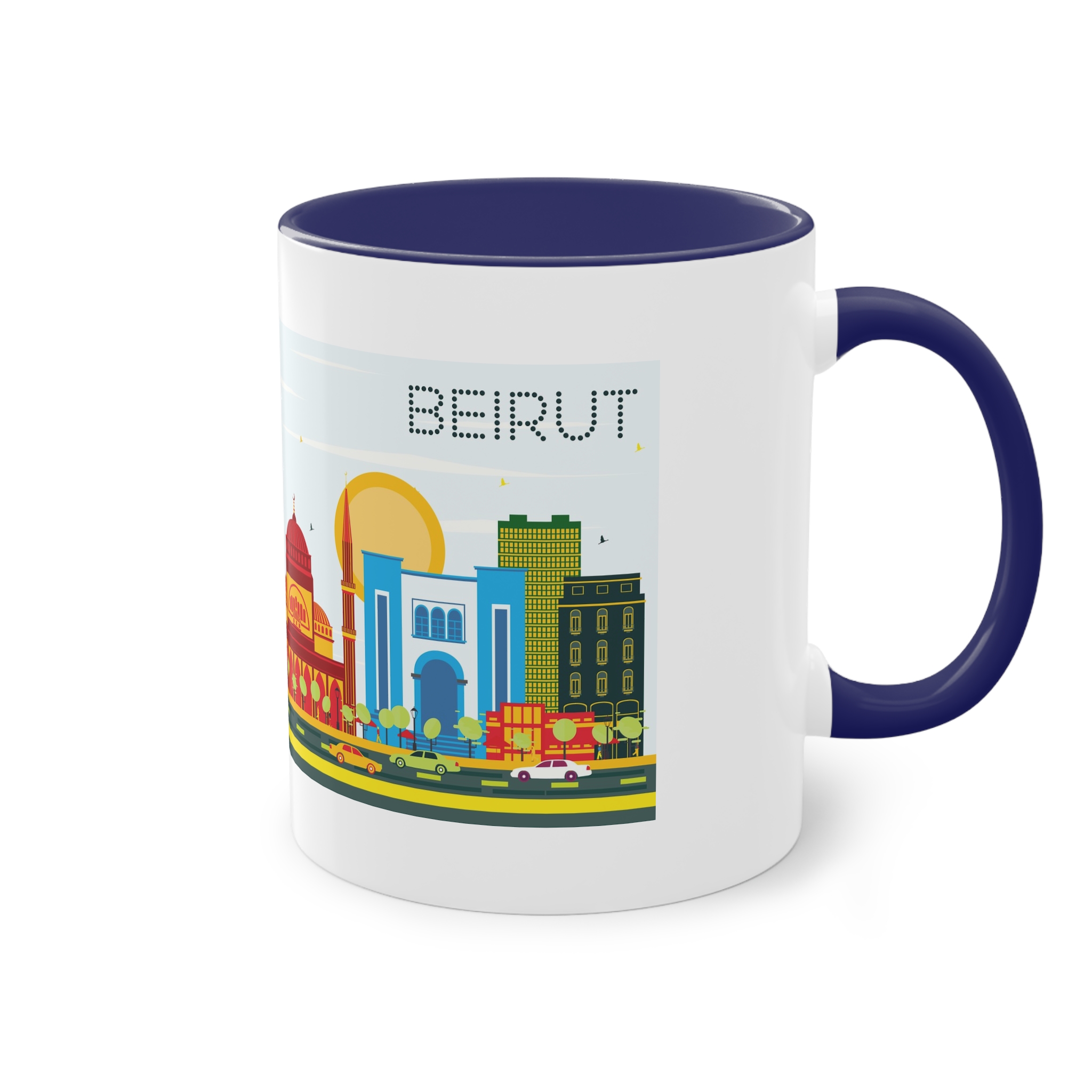 Beirut Color Two Tone Coffee Mug 11oz - Image 44