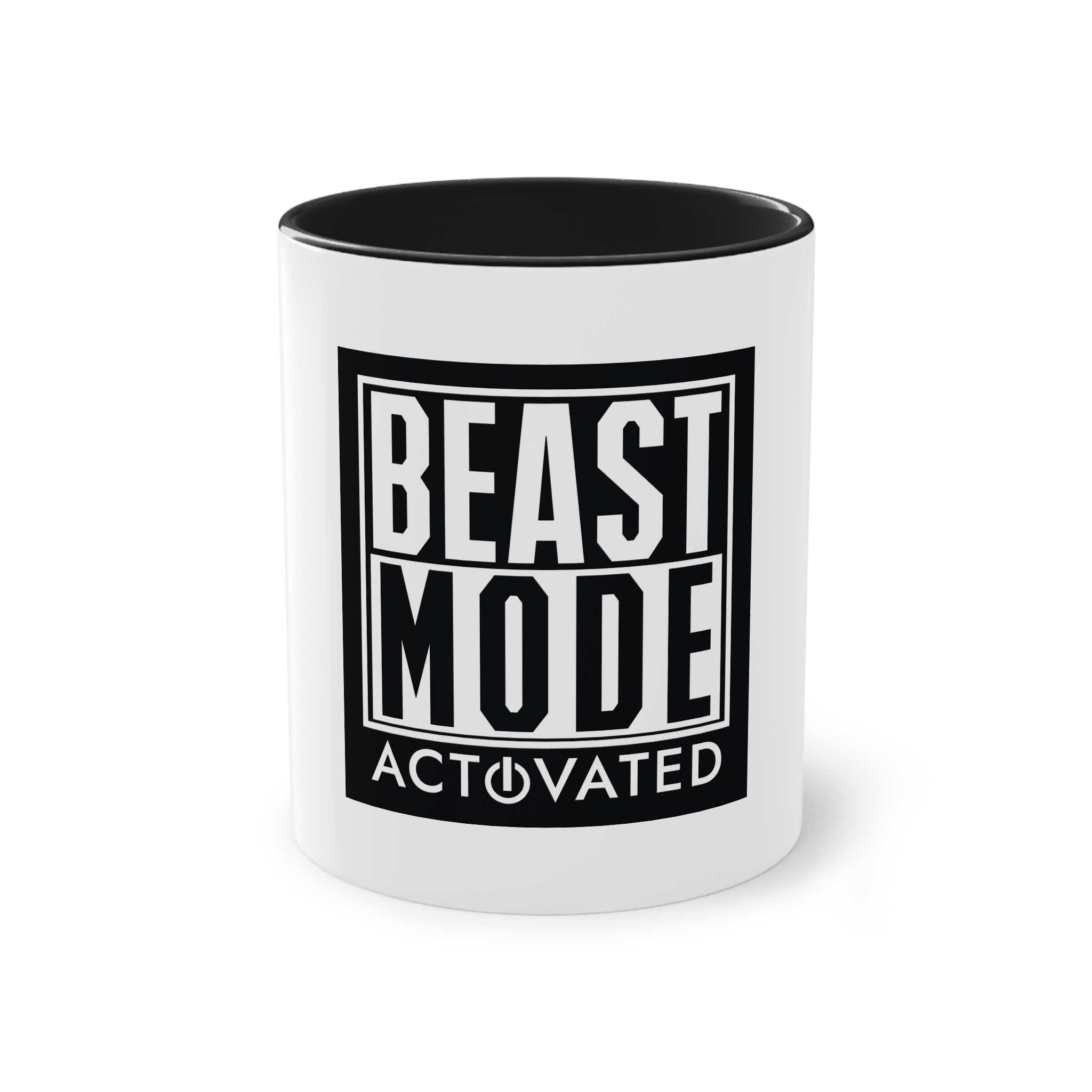 Beast Mode Activated Two Tone Coffee Mug 11oz - Image 9